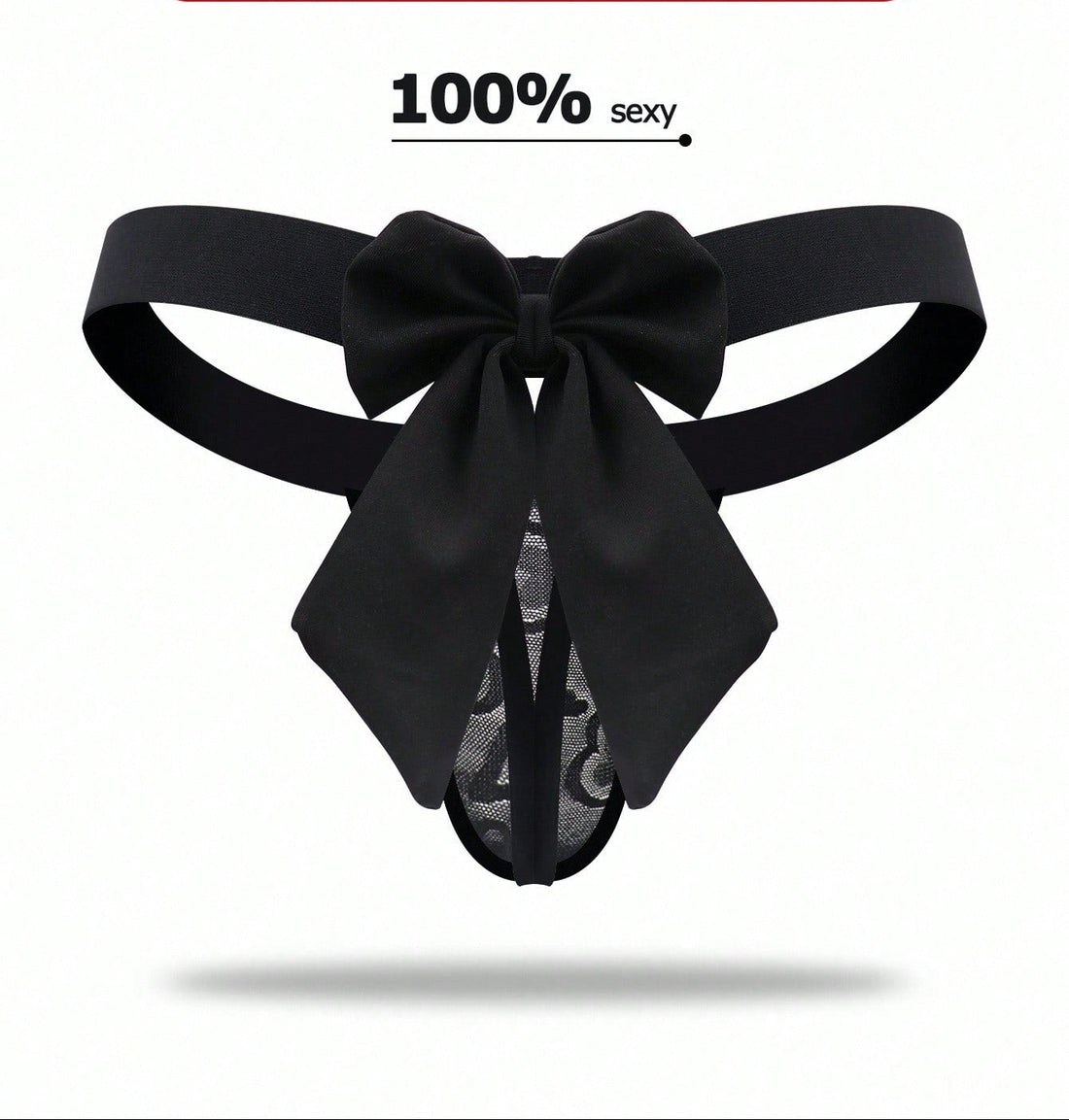Men’s Solid Color Short with Bow Detail, Lightweight Material, Minimal Design