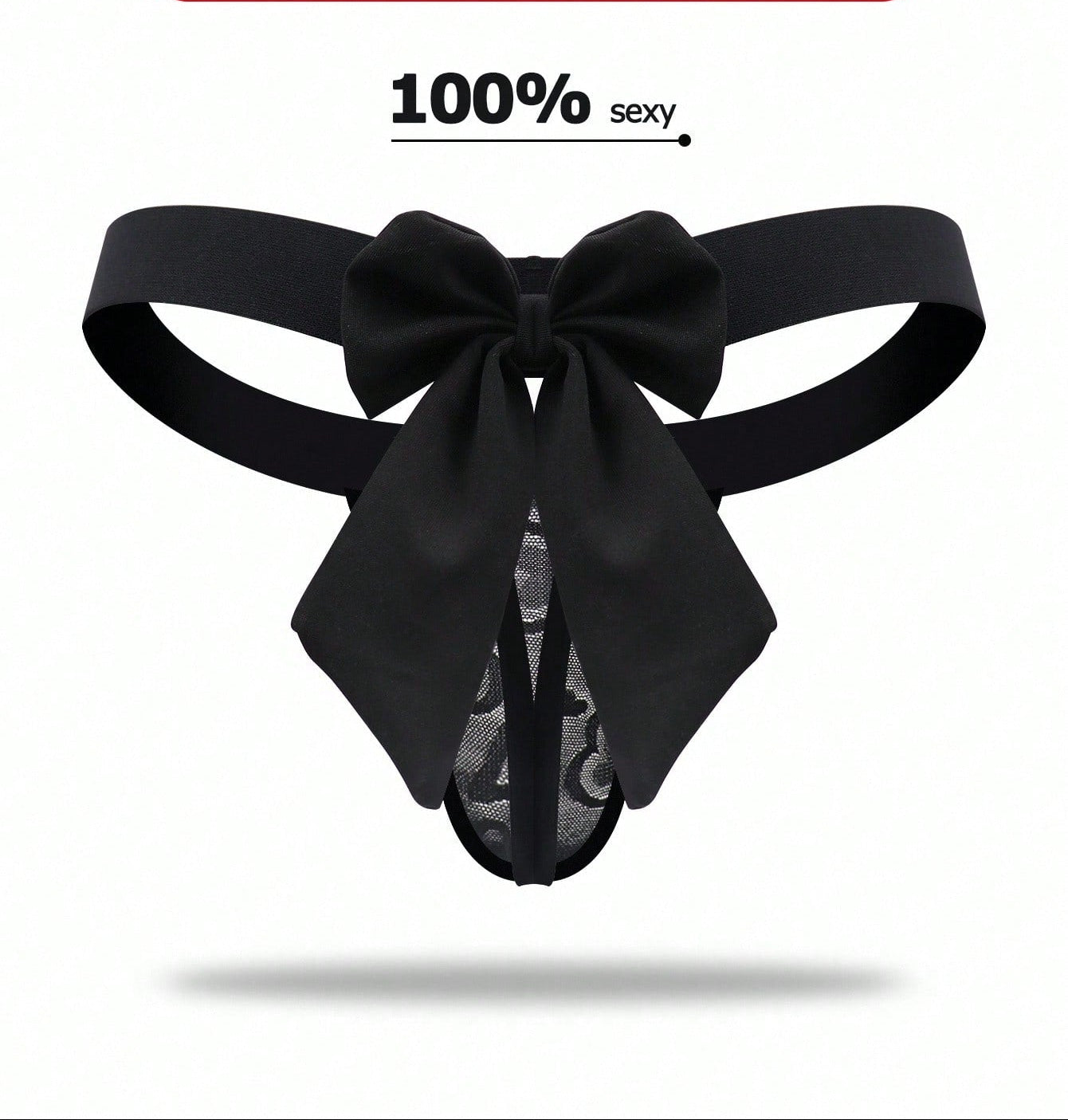 Men’s Solid Color Short with Bow Detail, Lightweight Material, Minimal Design