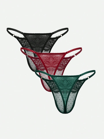 3pcs/Pack Men’s Textured Knit Short, Multicolor, Simple Waist Design, For Everyday Use