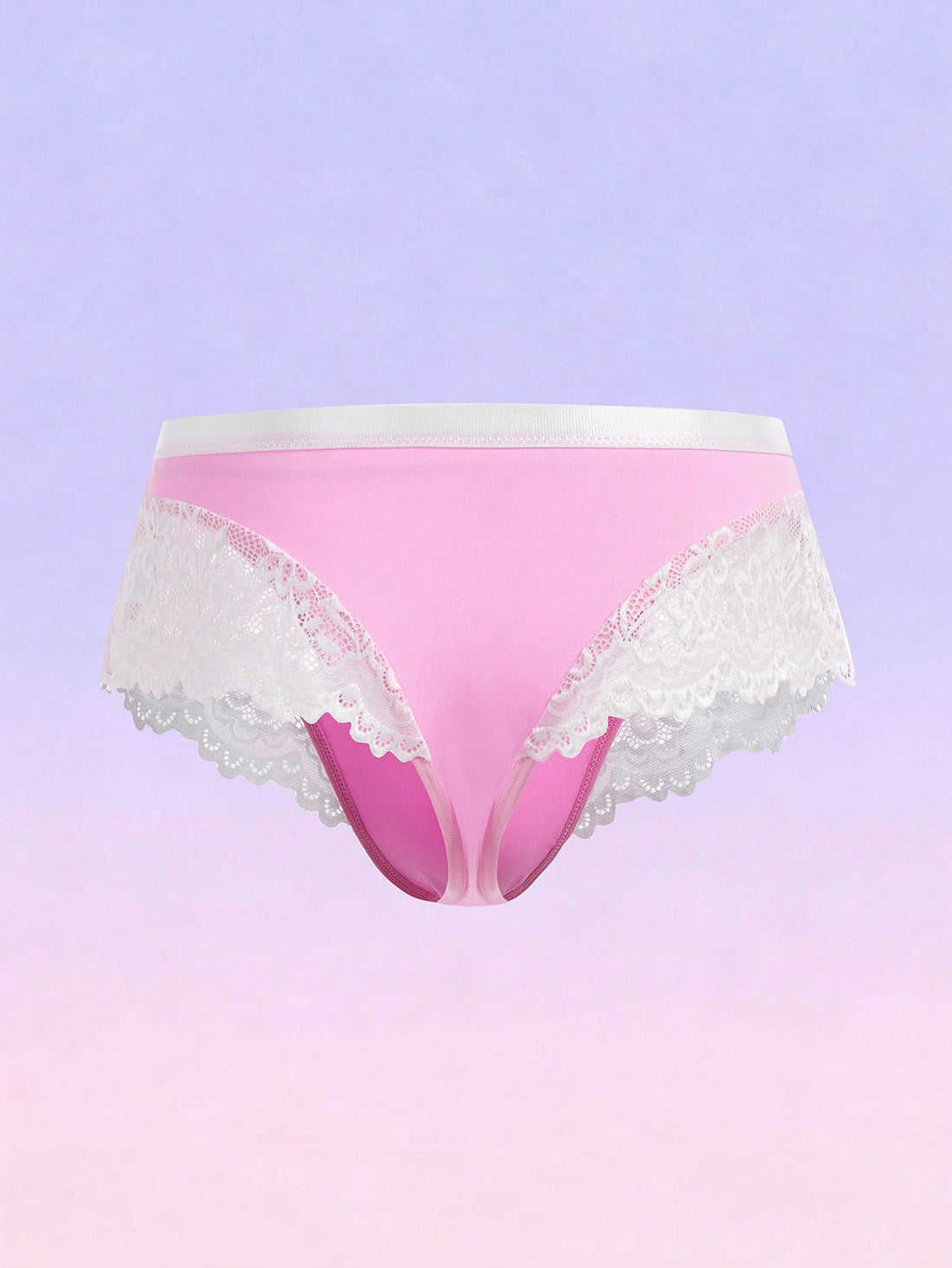 Lace Trim Sexy Briefs For Men