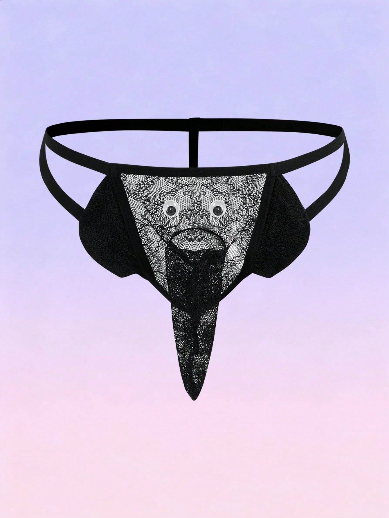 Lace Elephant Design Sexy Thong For Men