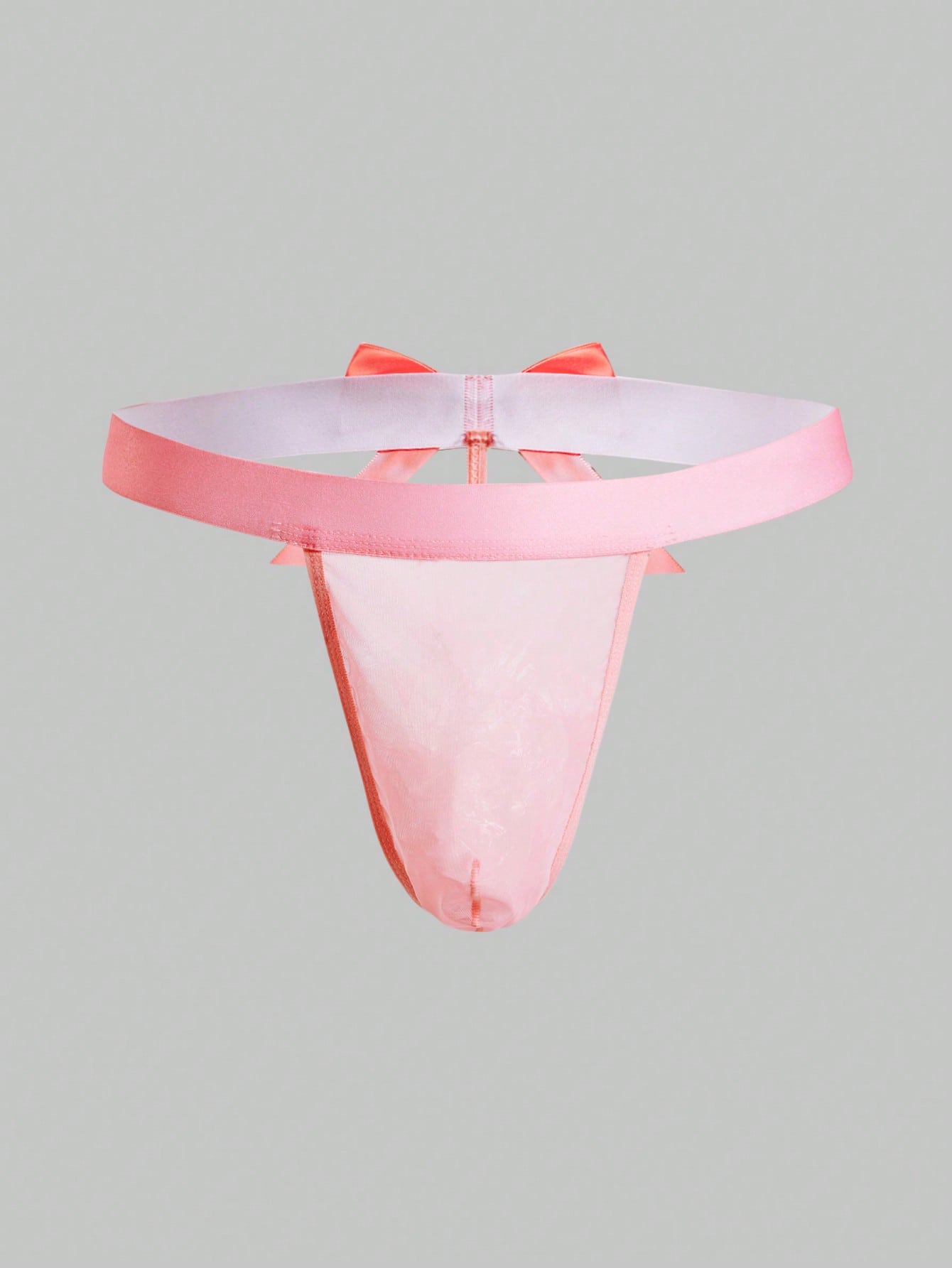 Men’s Shiny Fabric Short With Bow Detail, Solid Color, Simple Design, For Daily Wear