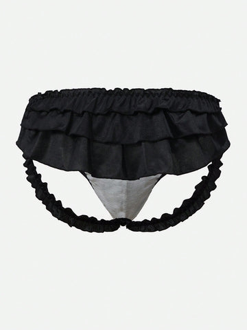 Men’s Solid Color Short With Trim Detail, Simple Design, For Daily Wear