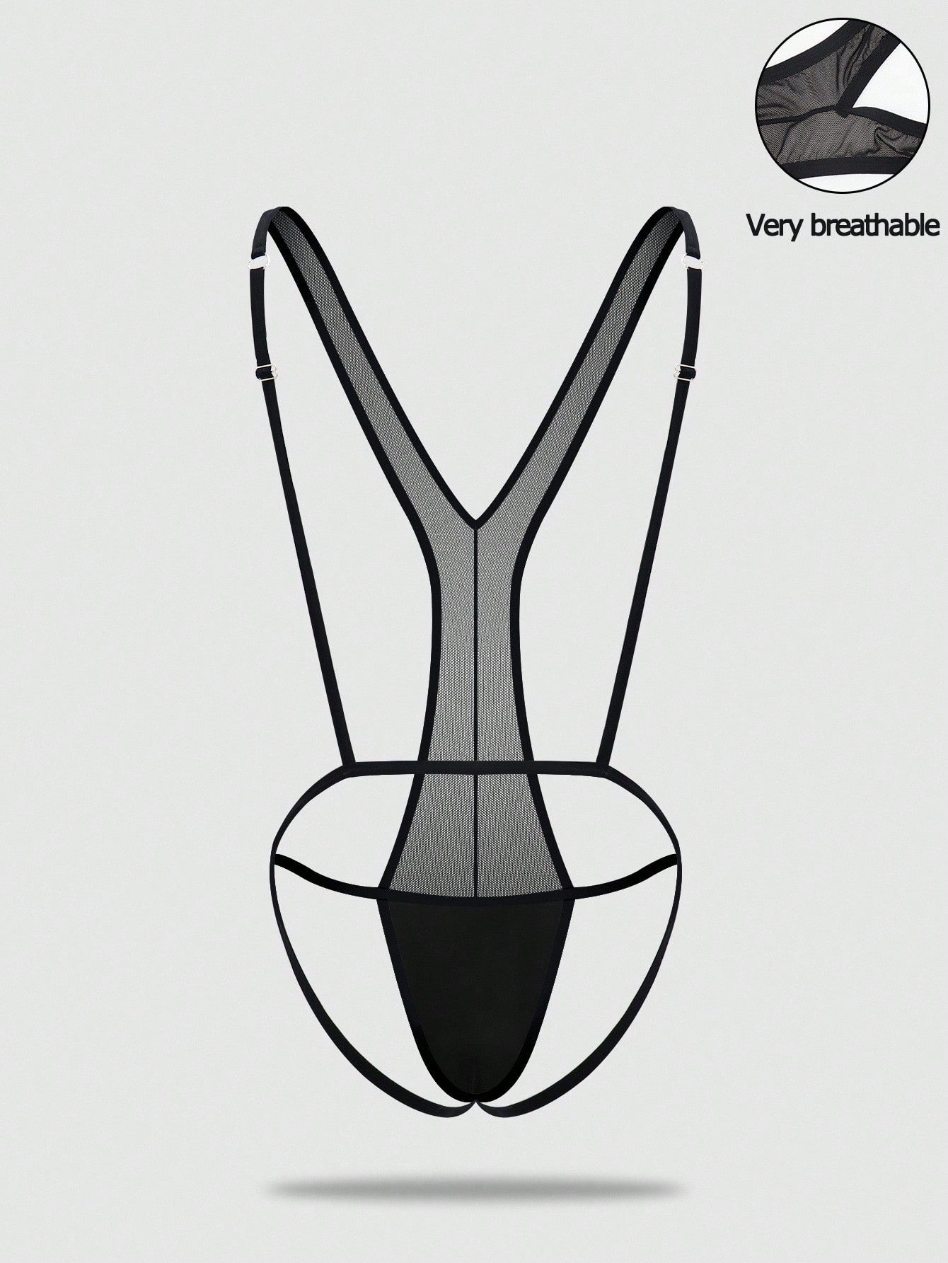 Men’s One-Piece Style Short With Mesh Fabric, Lightweight Structure, For Everyday Use