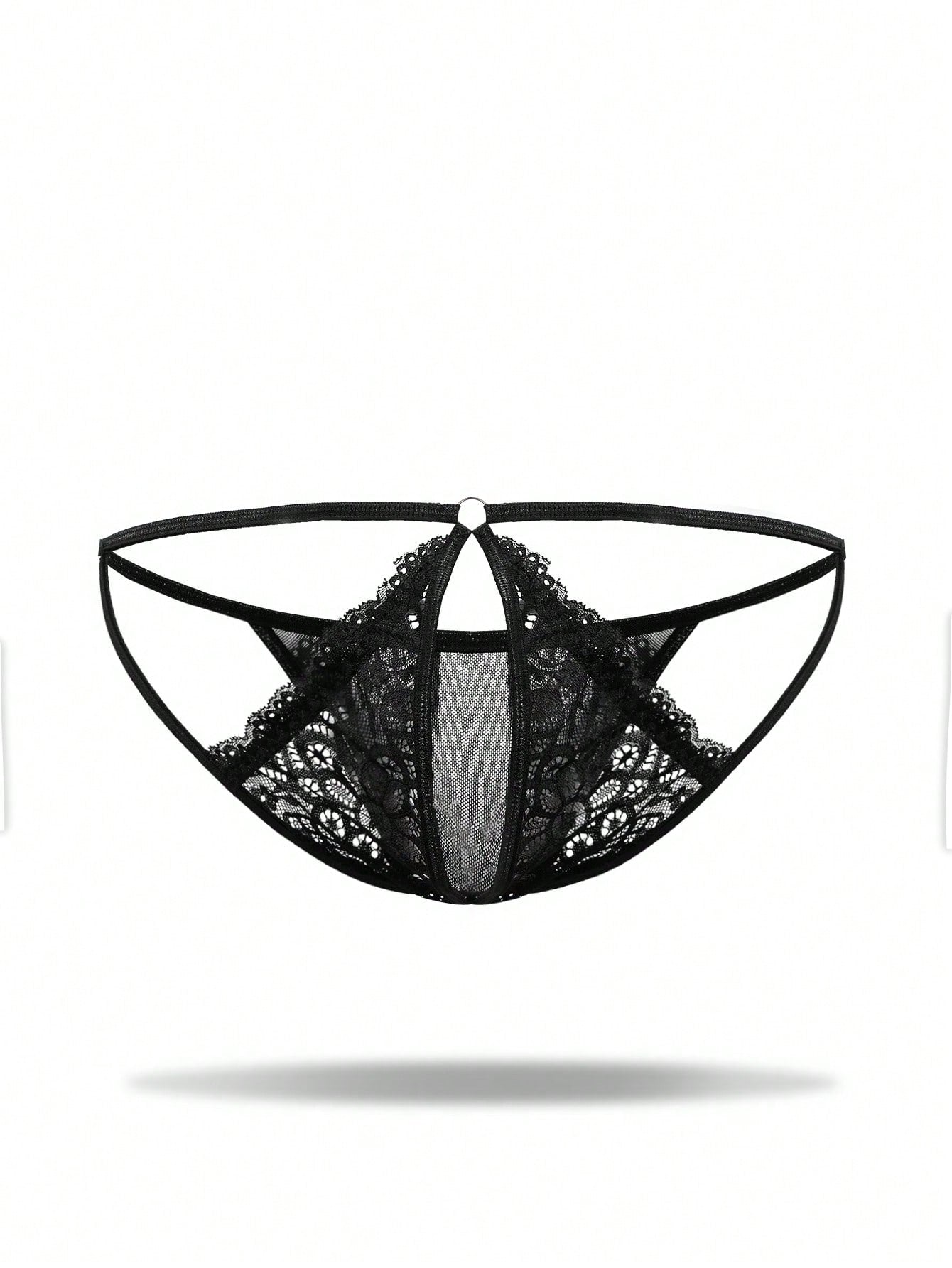 Men’s Patchwork Textured Knit Short With Pattern Detail, Lightweight Fabric, For Daily Wear