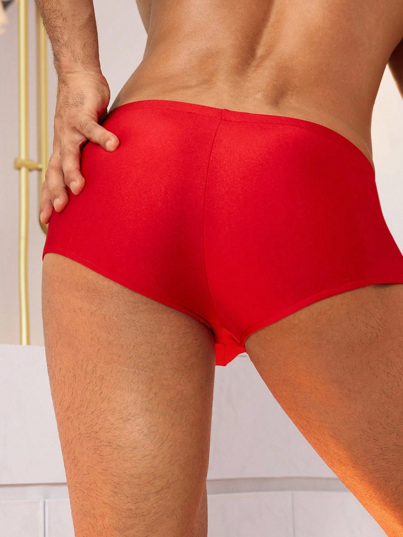 Crotch Zipper Fly Briefs With U Pouch For Men