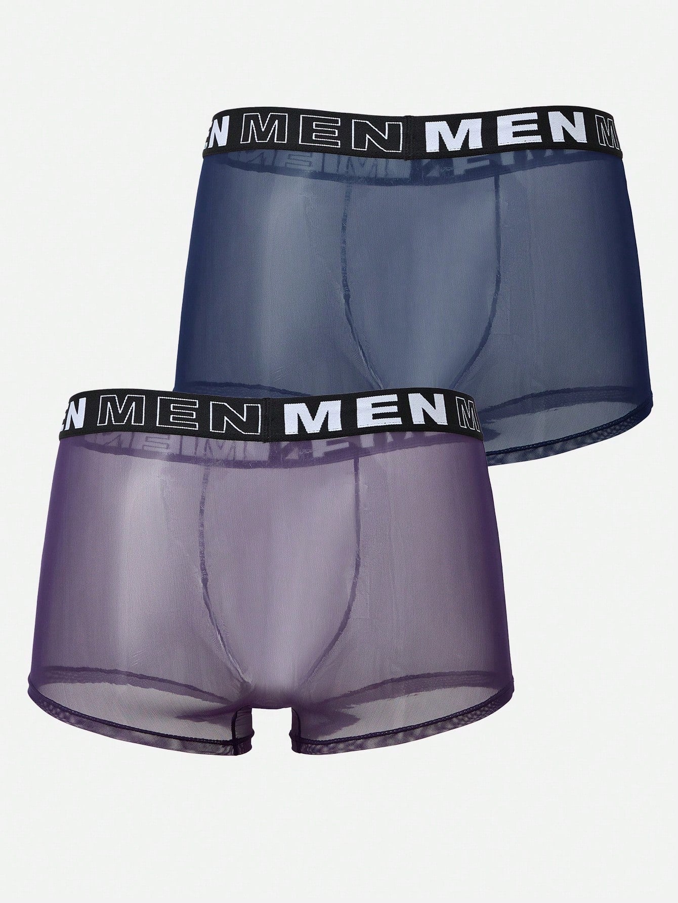 2pcs Mesh Short Set, Lightweight Fabric, Simple Style for Daily Rotation