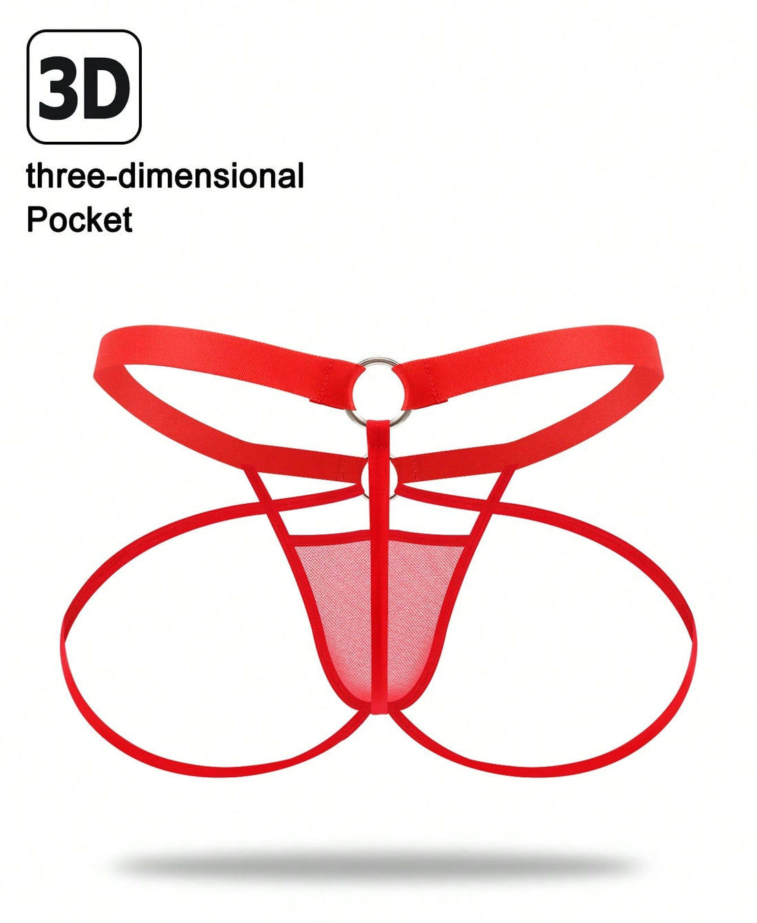 Men’s Red Mesh Short, Lightweight Fabric, Simple and Clean Design