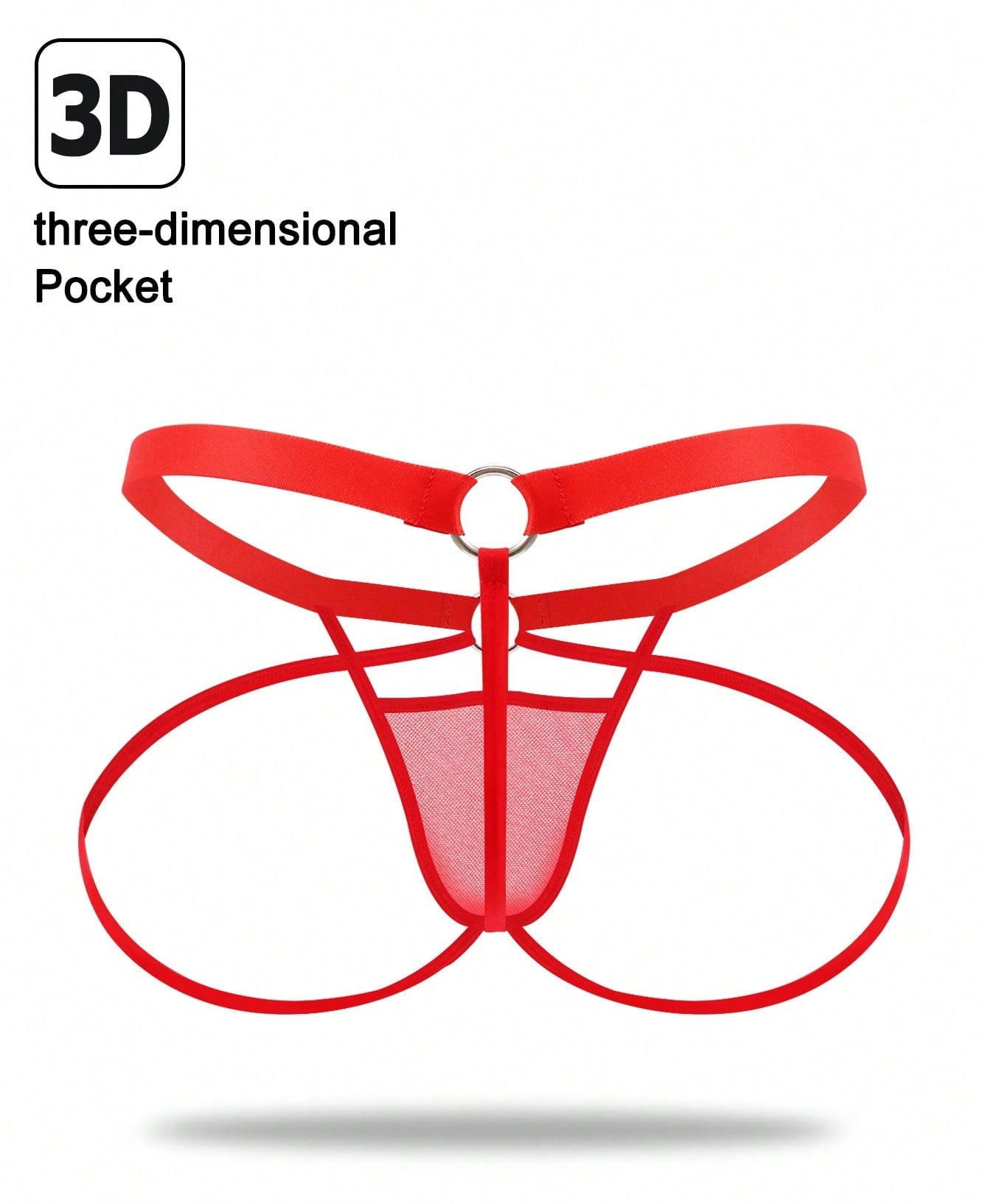 Men’s Red Mesh Short, Lightweight Fabric, Simple and Clean Design