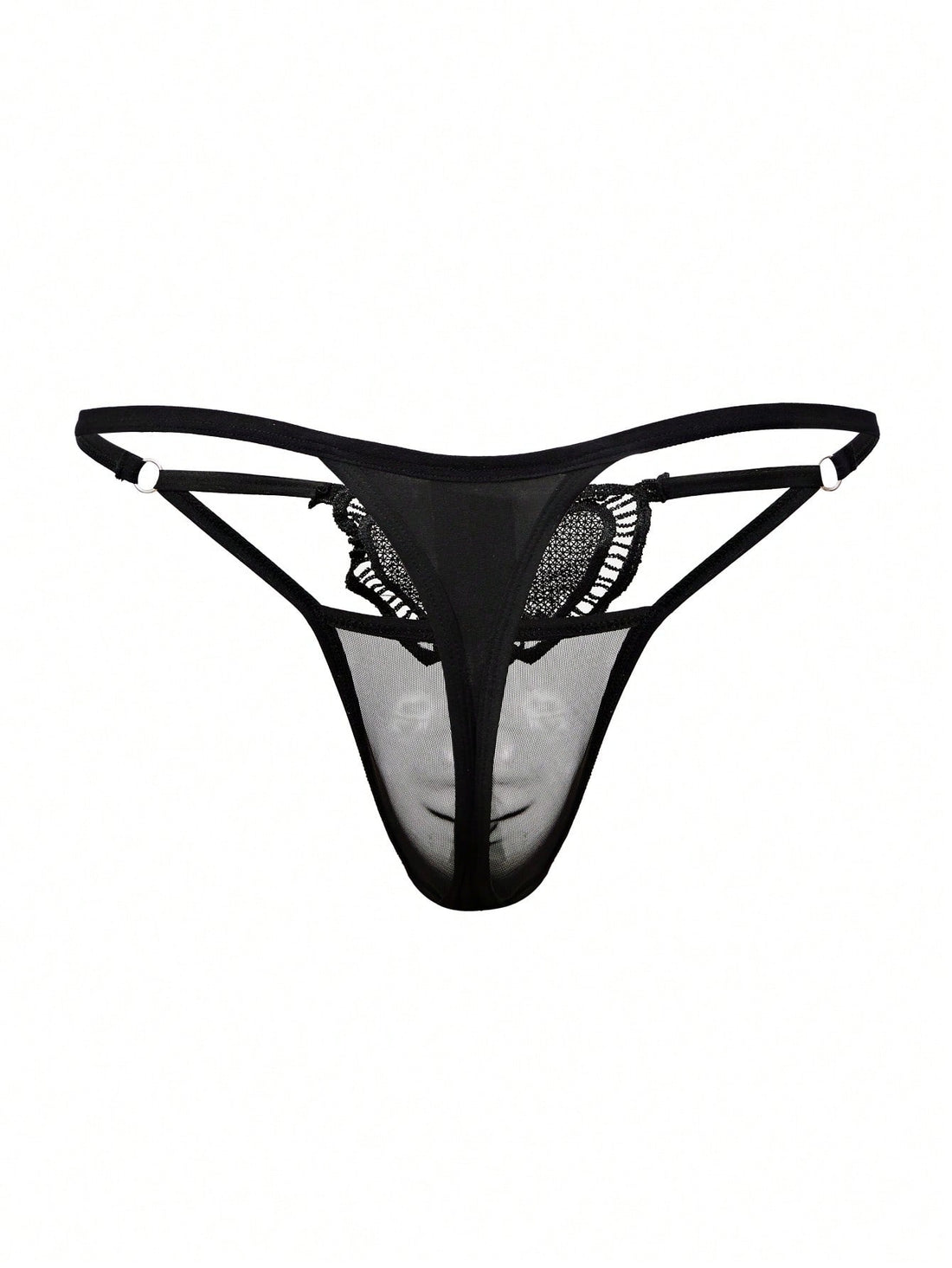Men’s Mesh Fabric Short With Heart Embroidery Detail, Lightweight Texture, For Daily Wear