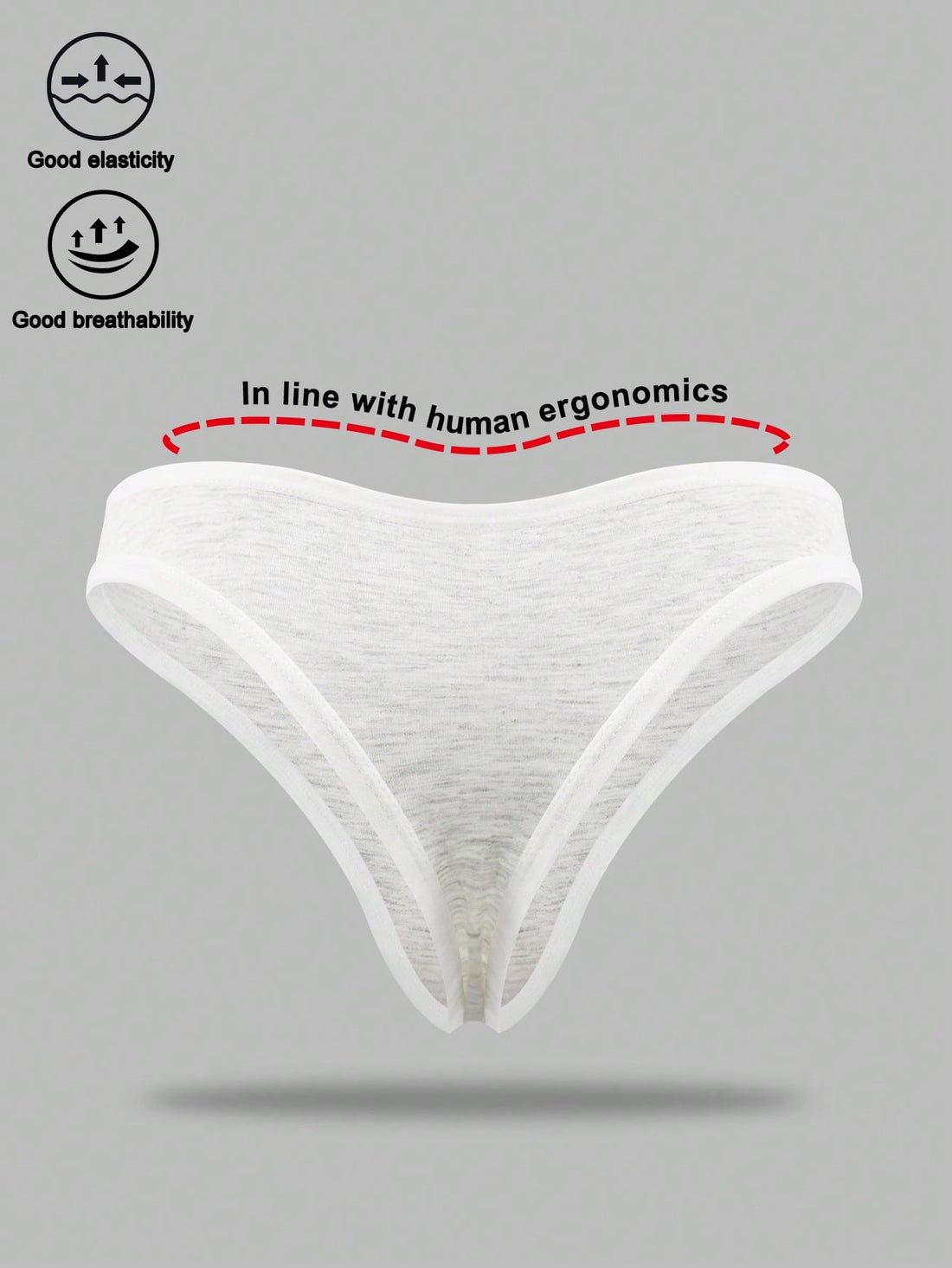 Men’s Lace Trim Short, Shadow Grey and White Color Options, Lightweight Fabric, Clean Design