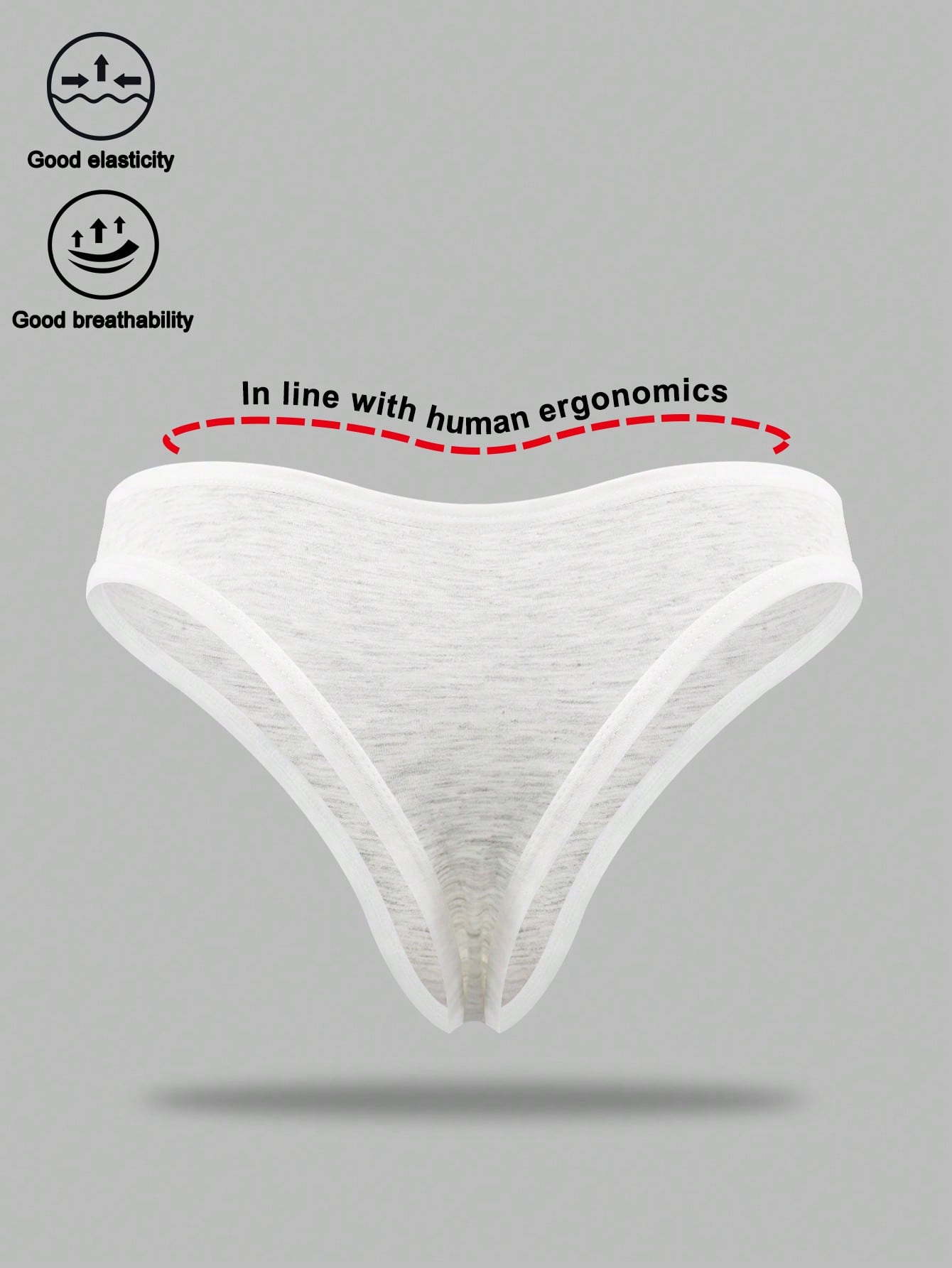 Men’s Lace Trim Short, Shadow Grey and White Color Options, Lightweight Fabric, Clean Design