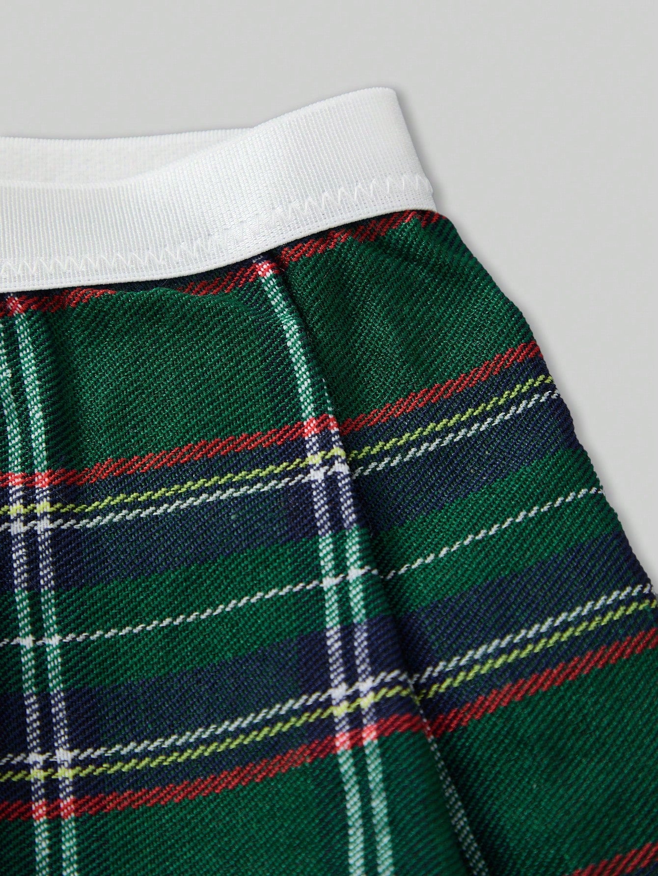 Plaid Christmas Booty Shorts Skirt Costume For Men
