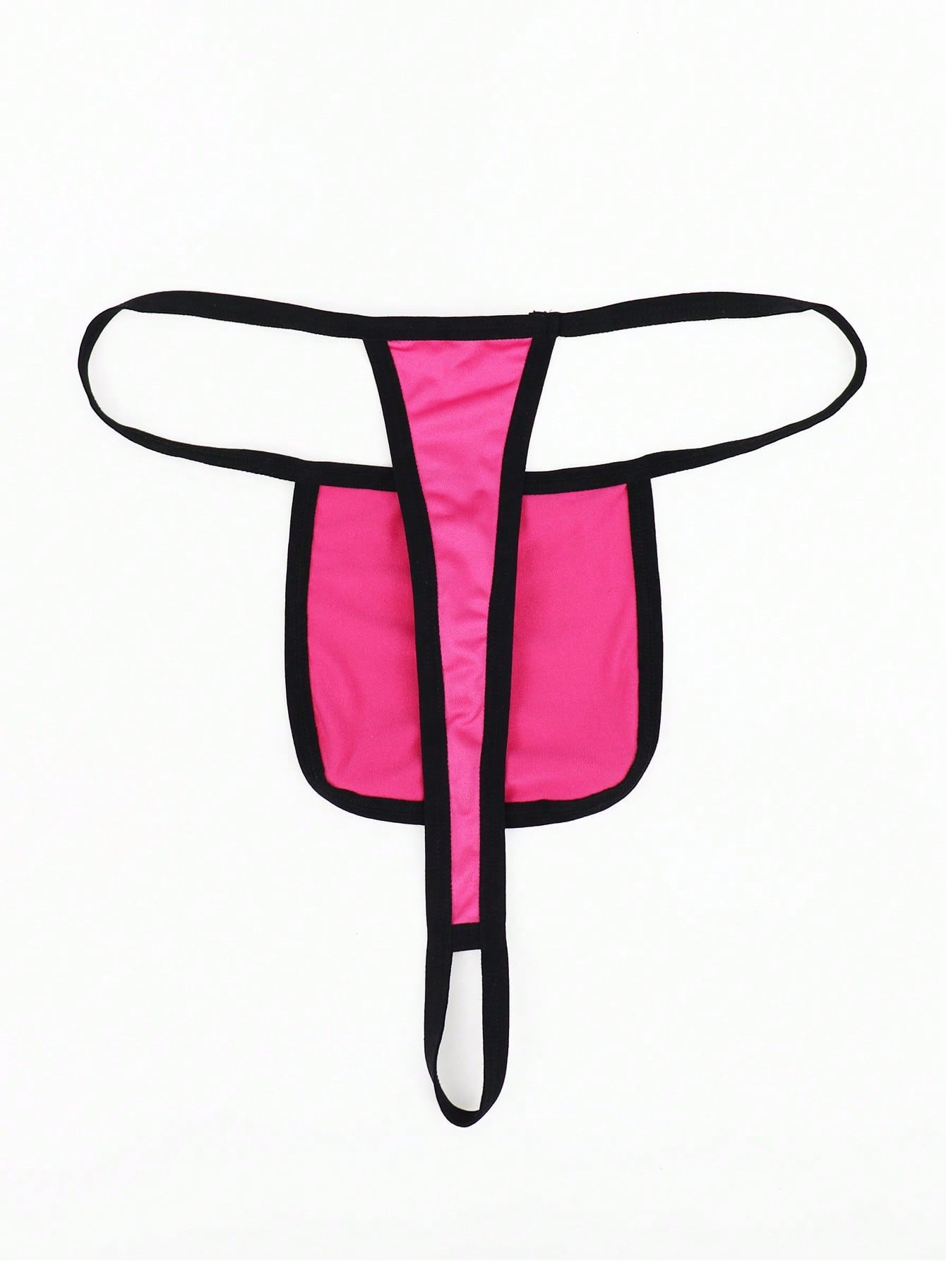 1pc Men's Magenta Fabric Slip On Underwear