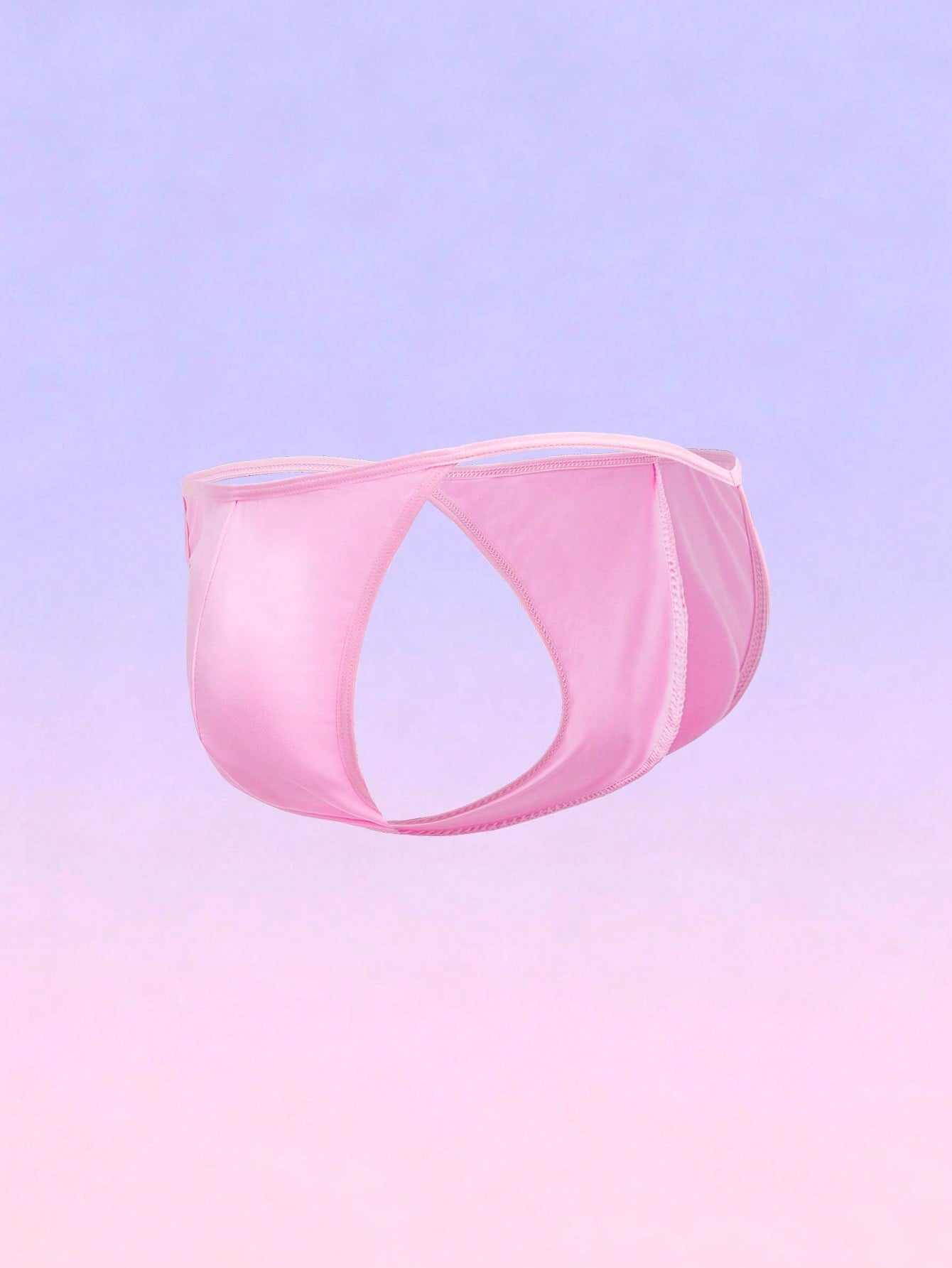 Men's Solid Color Hollow Design Briefs Underwear