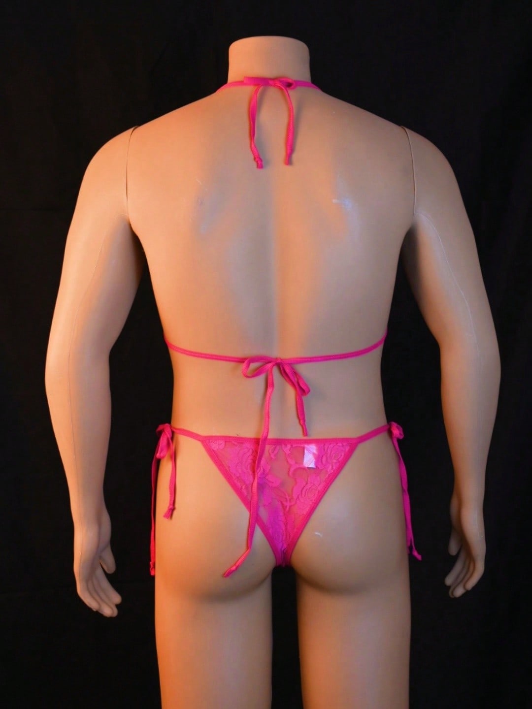 Lace Underwear And Briefs Set For Men 2pcs