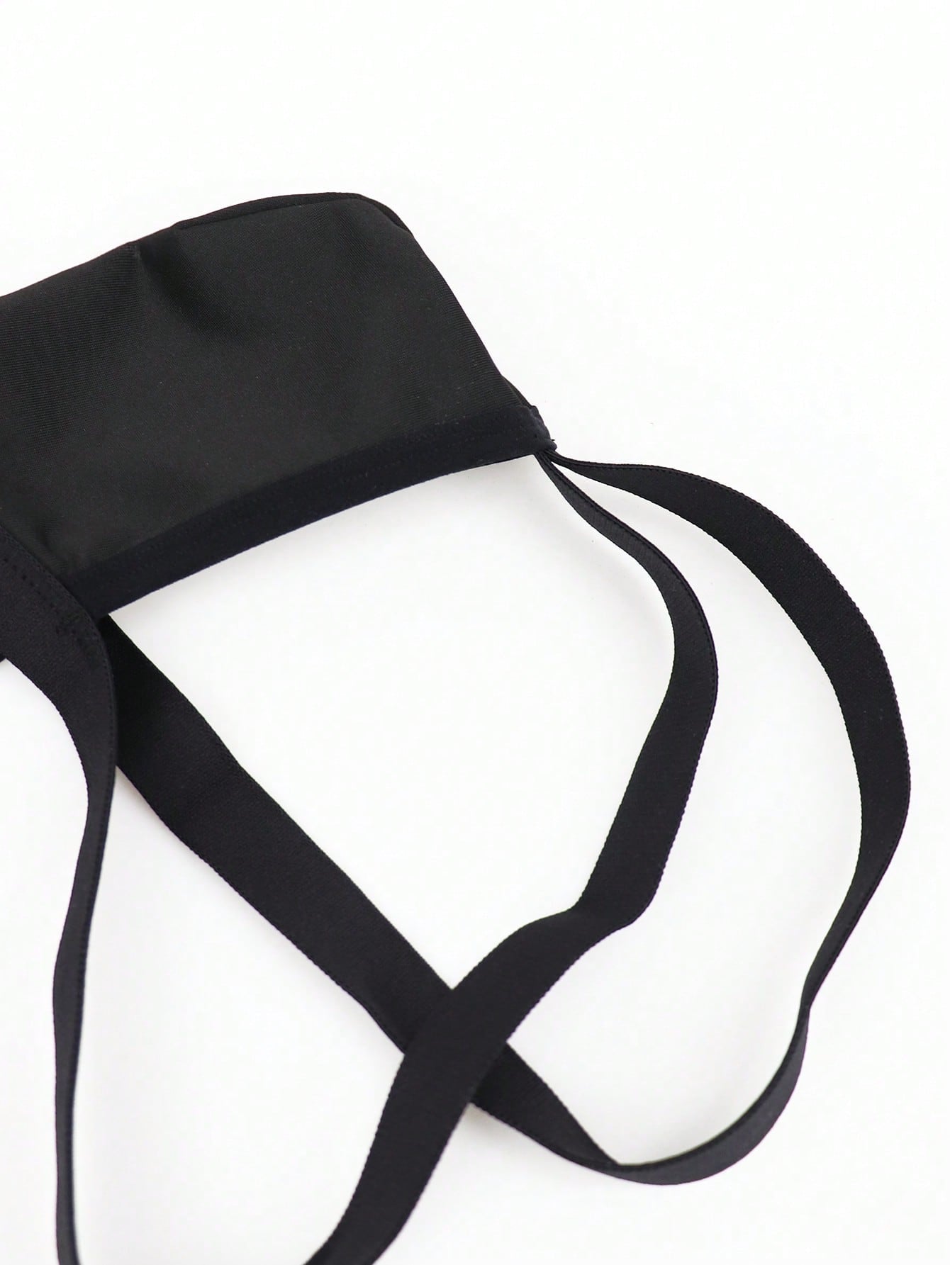 Men’s Solid Black Short with Contrast Trim Detail, Lightweight Fabric, Clean Design