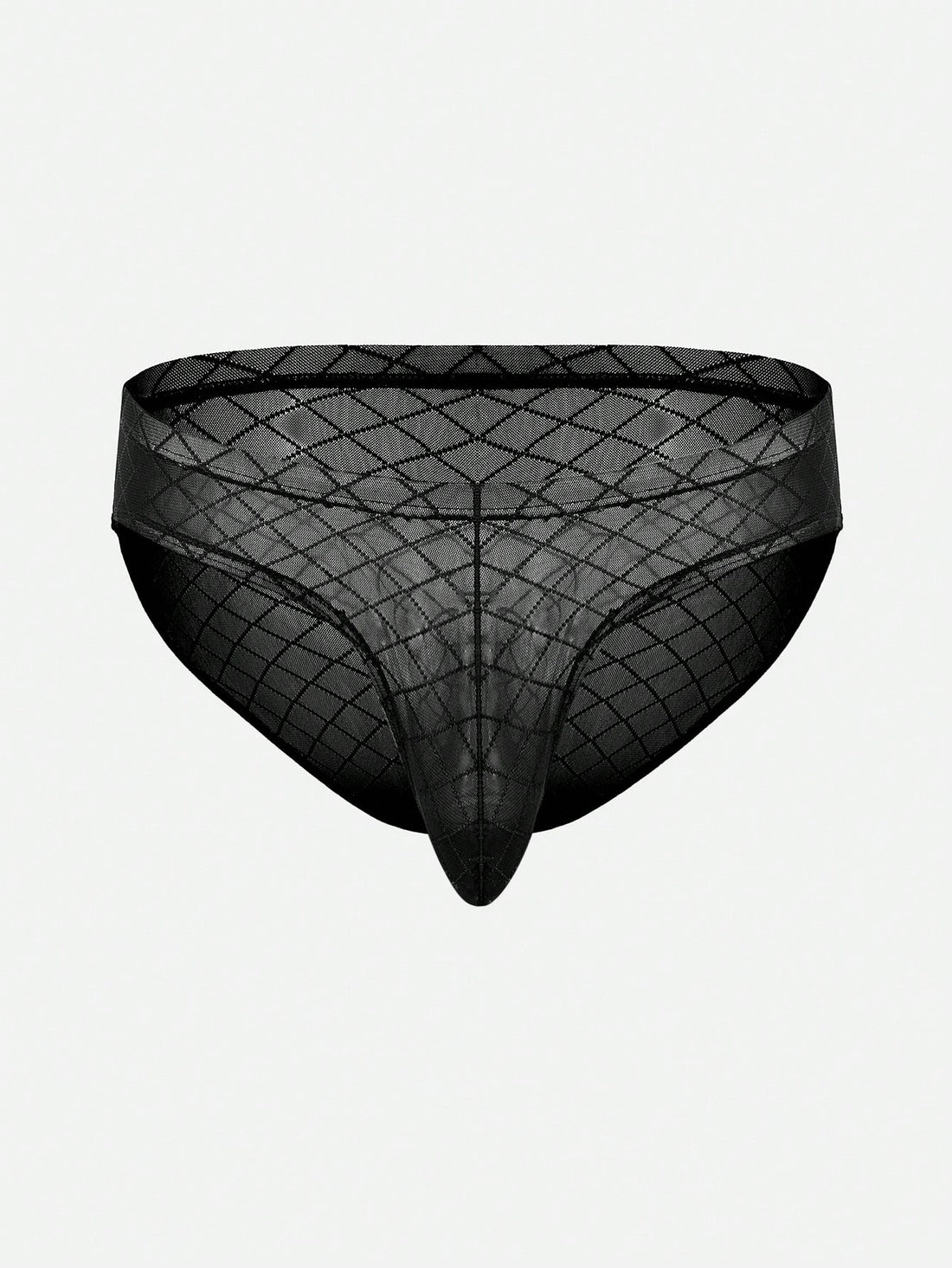 Black Mesh Sexy Thong Panty For Men