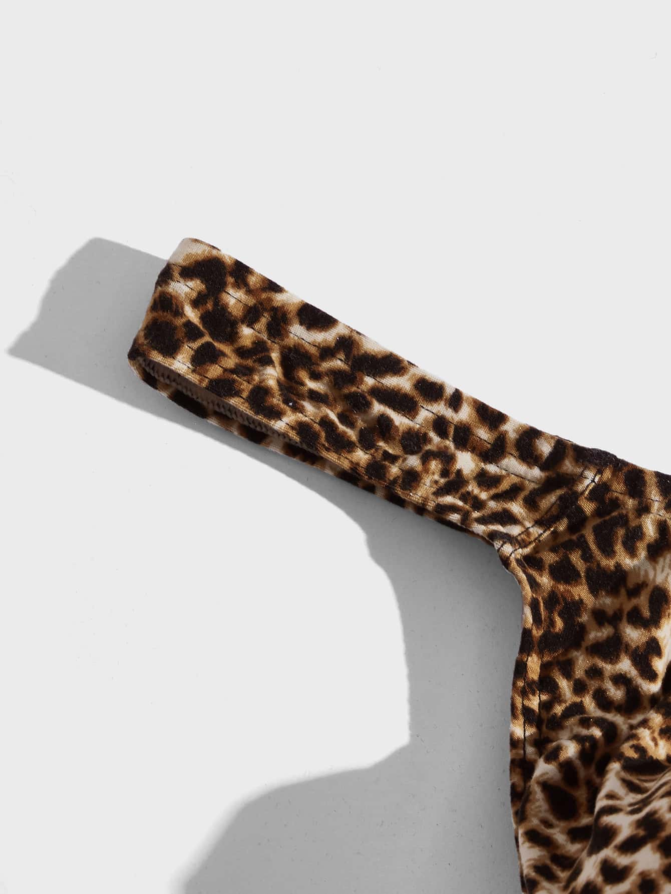 Men's Leopard Print Thong Underwear
