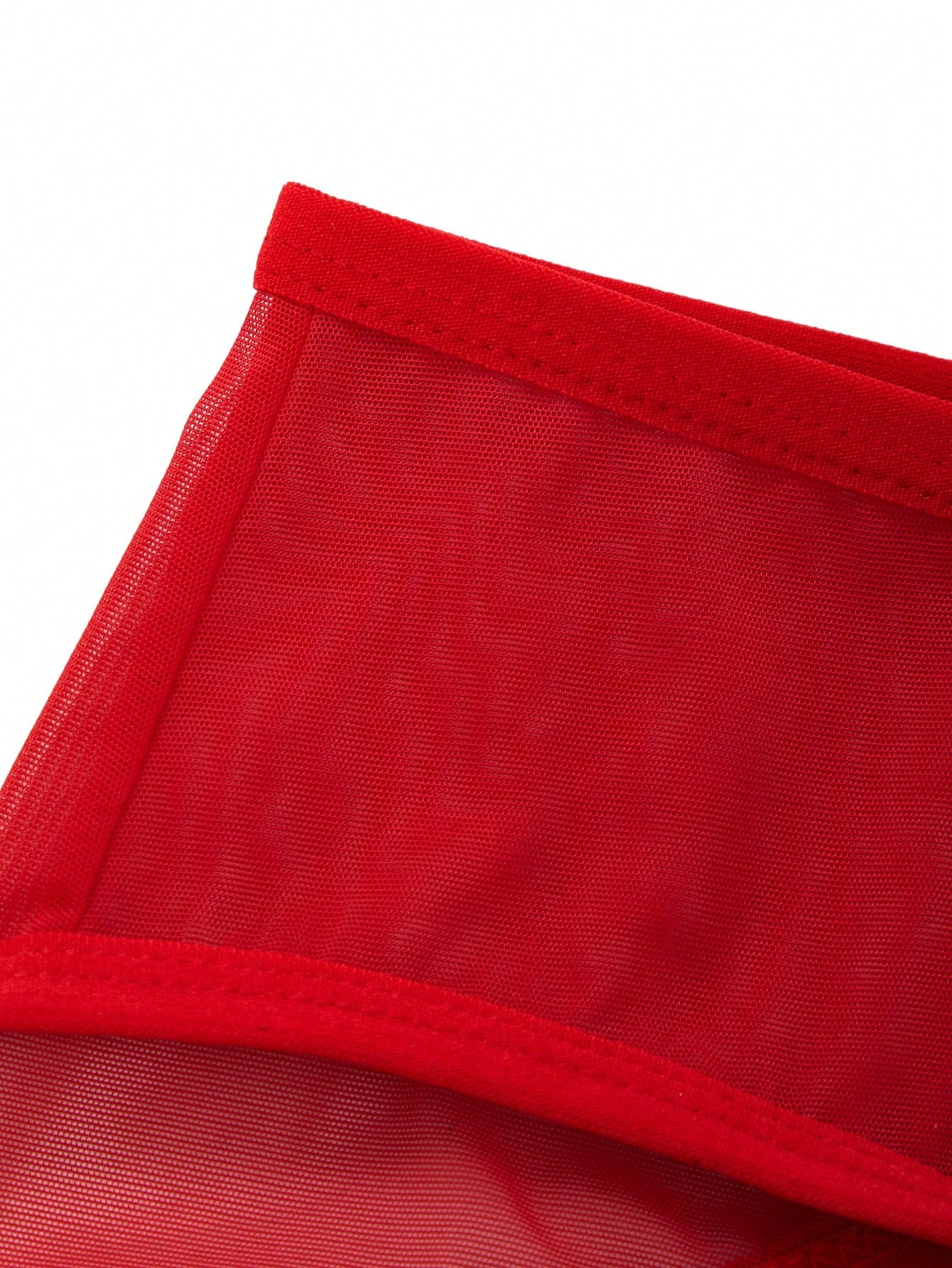 Bow Mesh Thong Underwear For Men