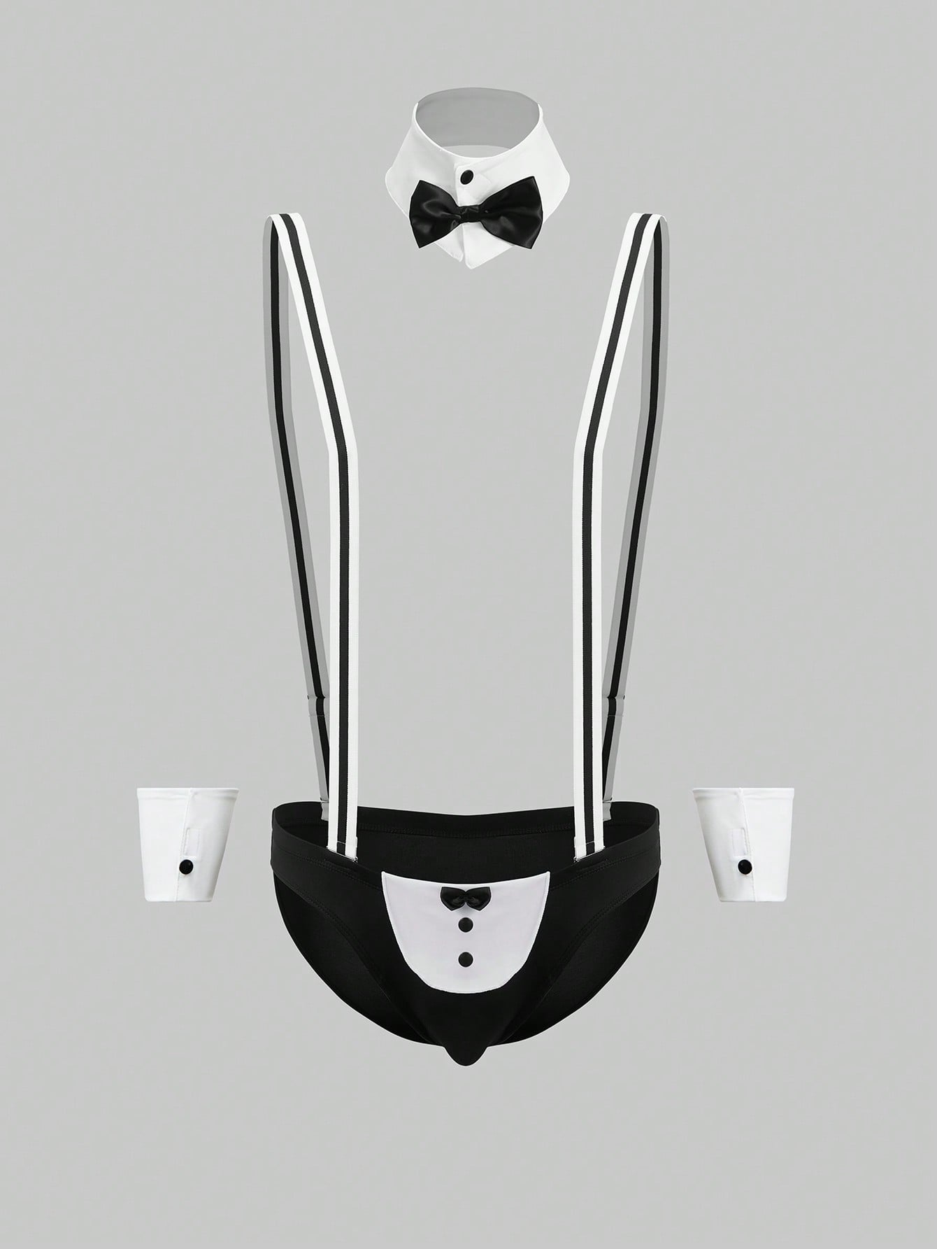 Men’s Costume Set, Uniform-Inspired Design, Lightweight Fabric for Party Use