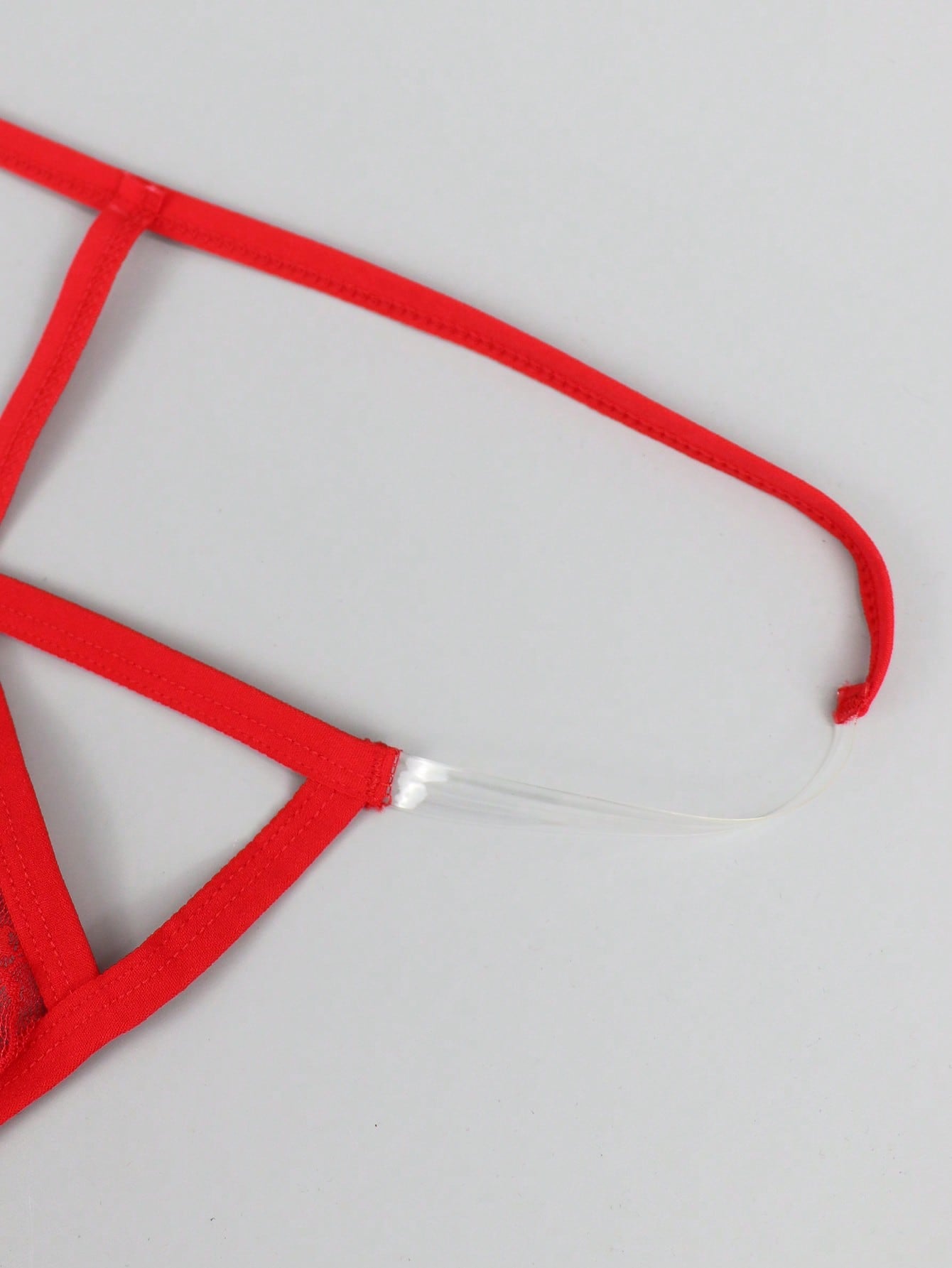 1pc Men's Red Lace Waist Briefs