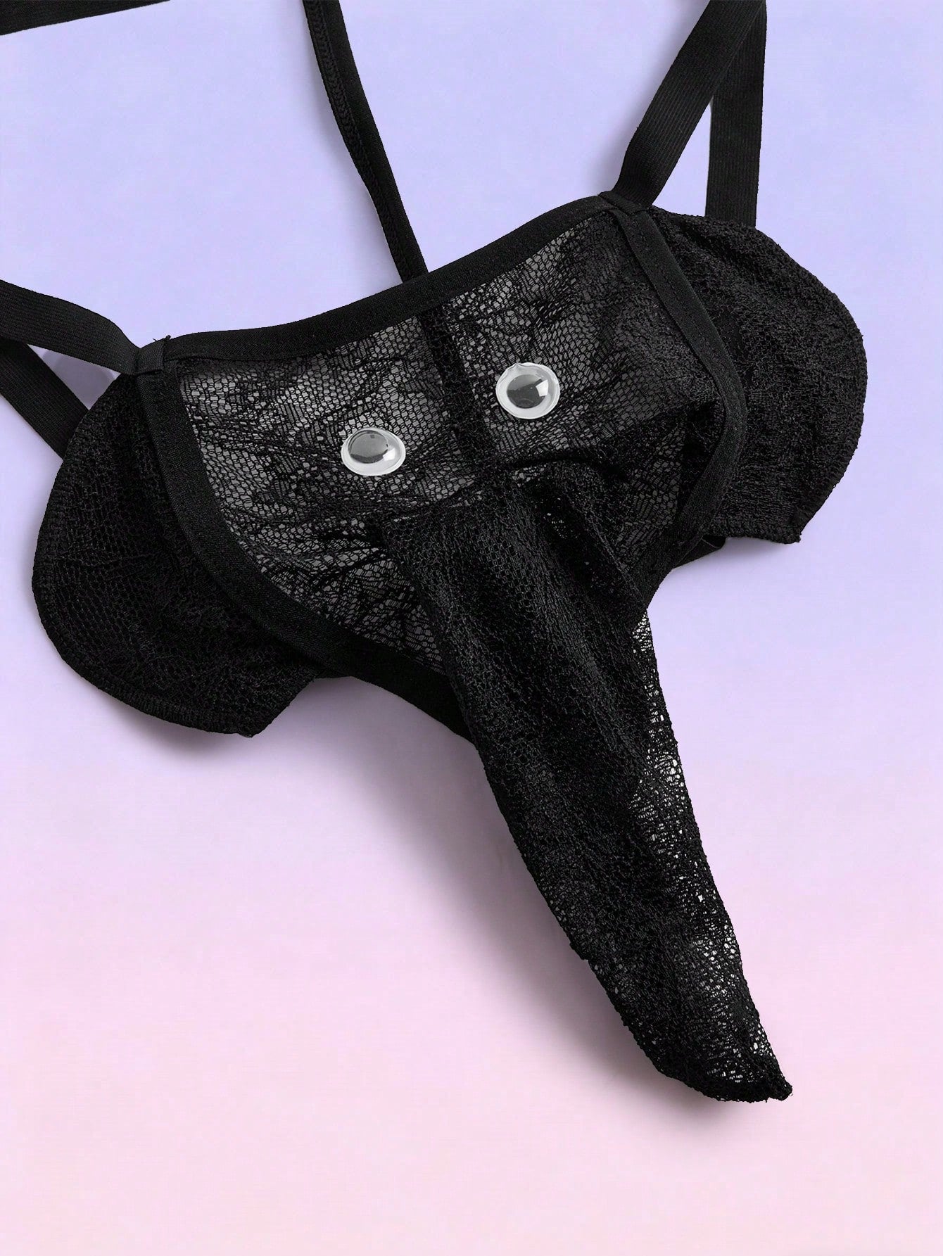 Lace Elephant Design Sexy Thong For Men