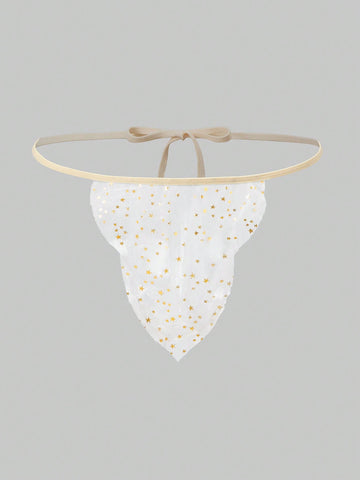 1pc Men’s Mesh Fabric Short, Lightweight Texture, Simple Design, For Daily Wear