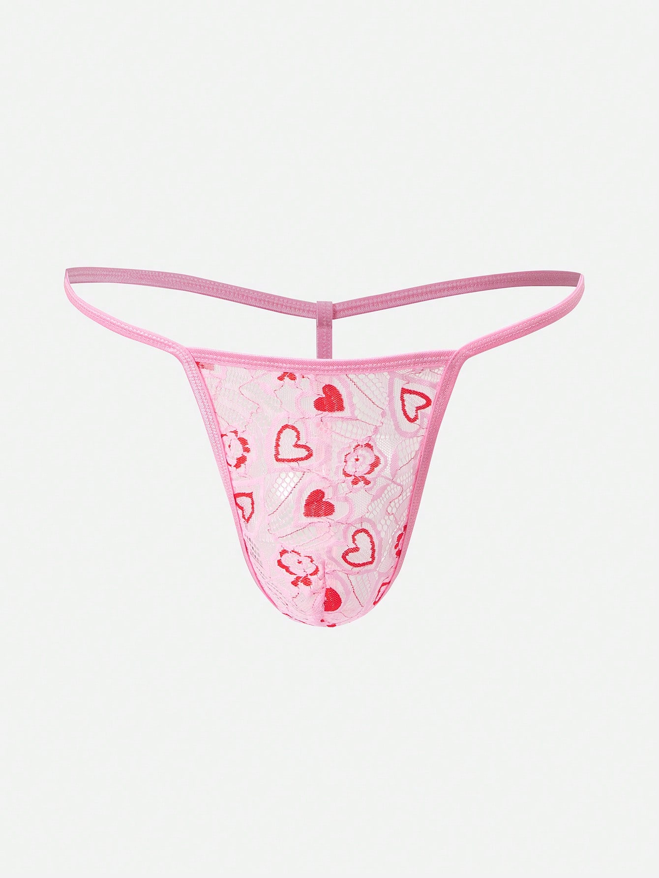 Men’s Printed Pattern Short With Heart And Floral Motif For Everyday Use