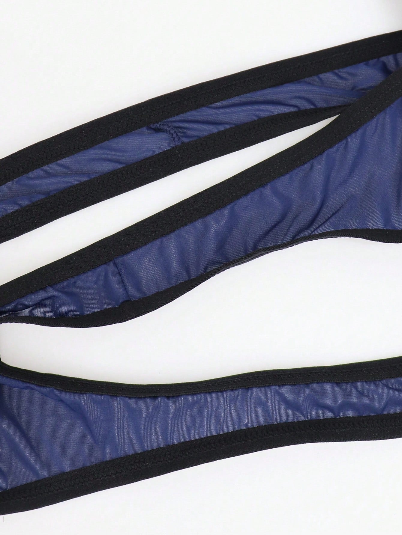 1pc Men’s Mesh Sling Style Short, Lightweight Material, Minimal Design