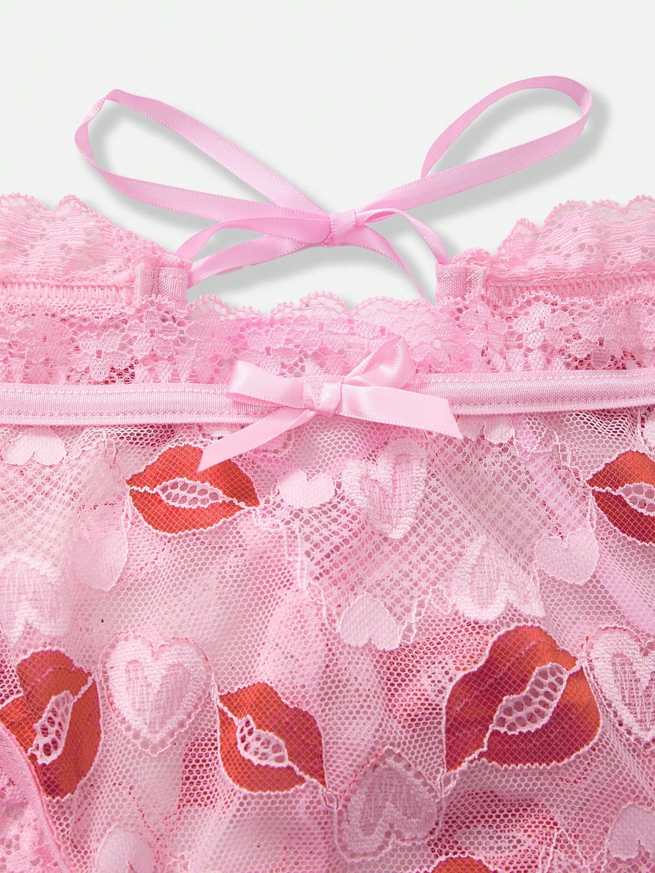 Men’s Printed Pattern Short With Lip Motif Detail For Daily Wear