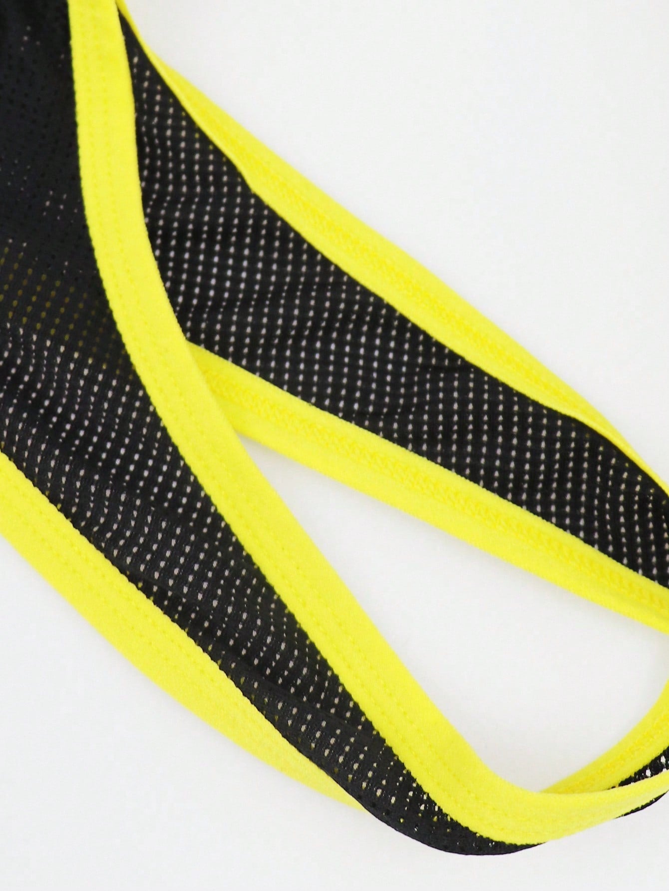 Men’s Mesh Short with Letter Graphic and Contrast Piping, Lightweight Fabric