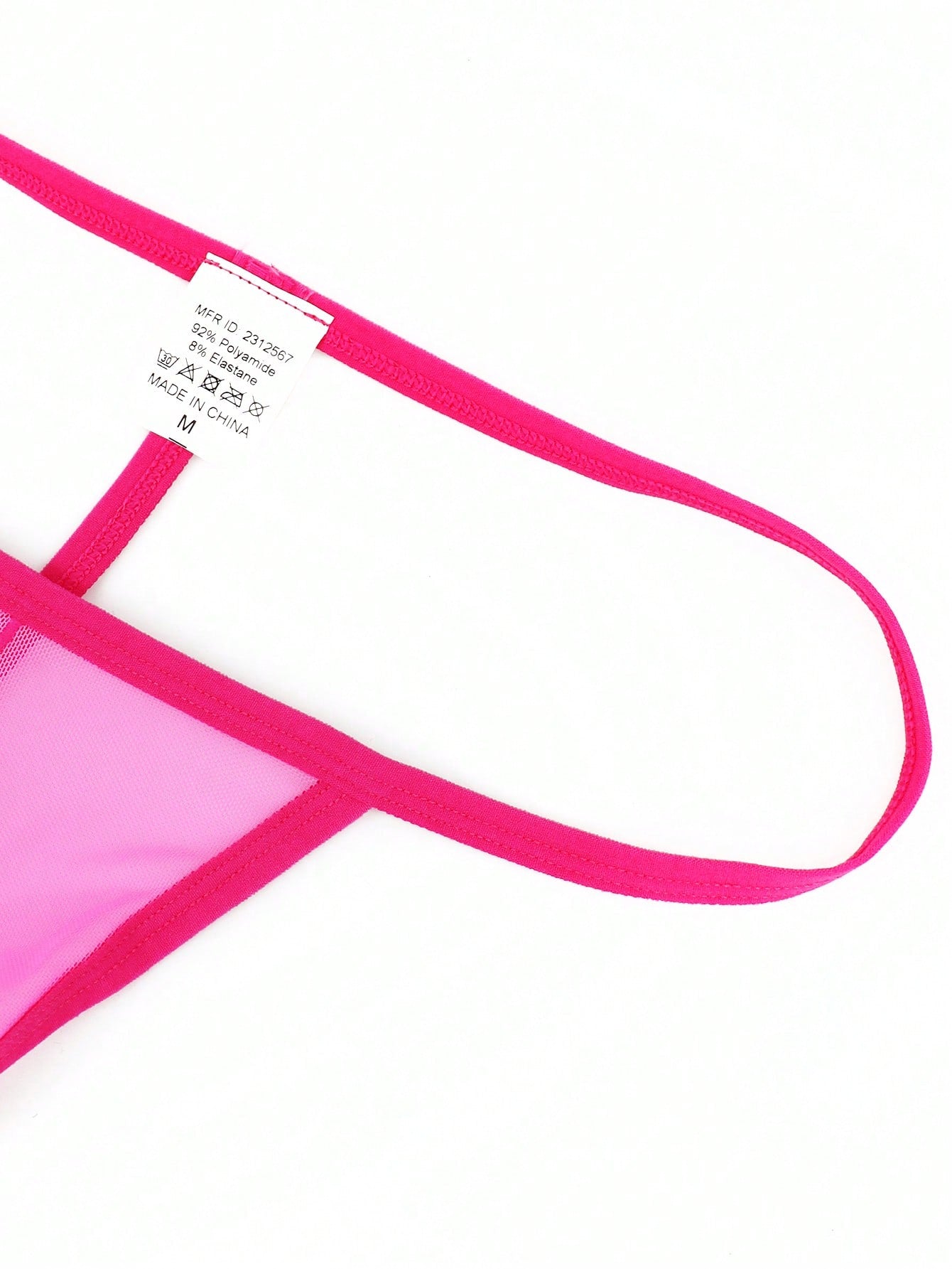 1pc Men’s Red Mesh Short, Breathable Fabric, Basic Structure, Everyday Style