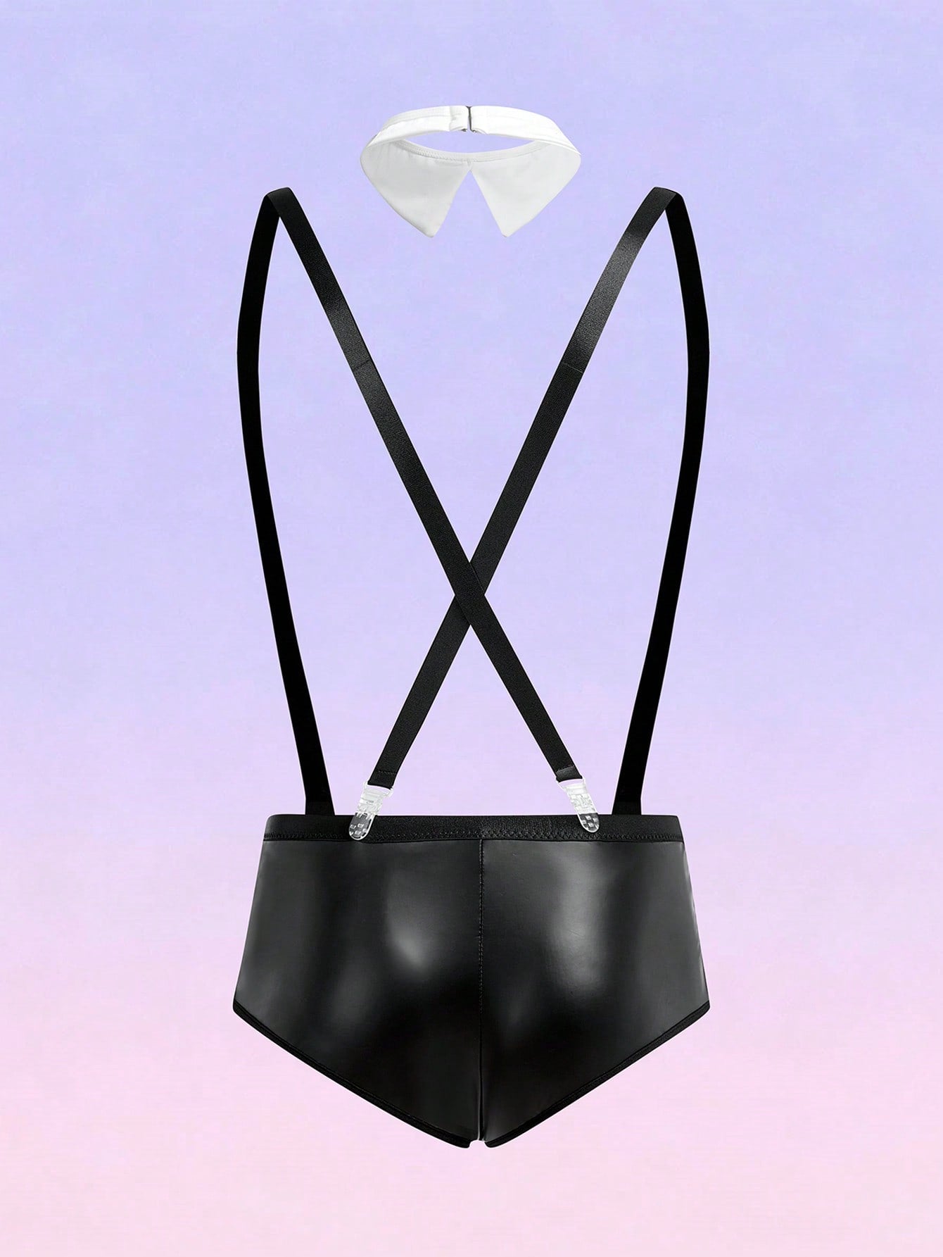 Men's Suspender Briefs With Bow Tie Detail