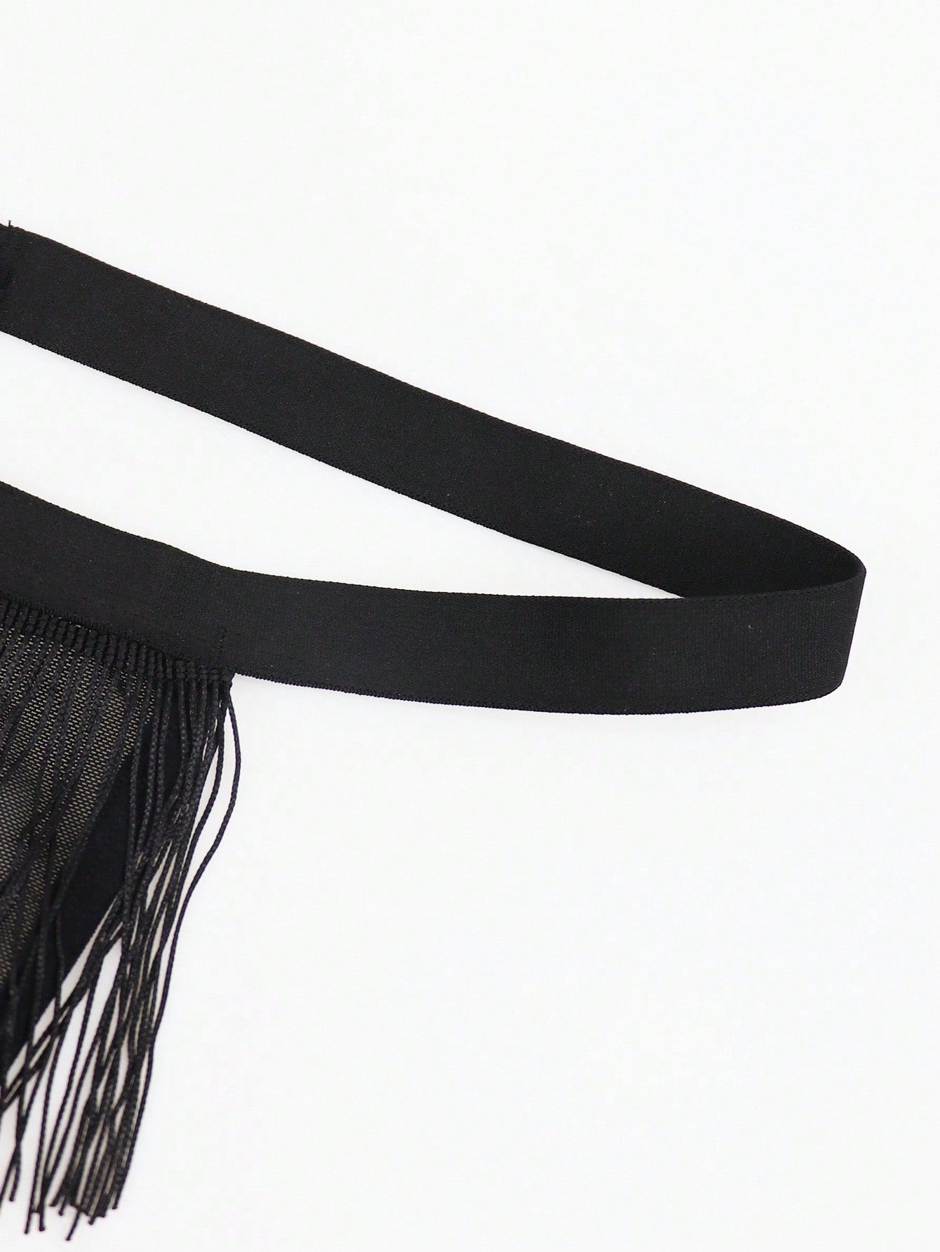 Men’s Solid Color Short with Fringe Detail, Lightweight Material, Simple Fashion Style