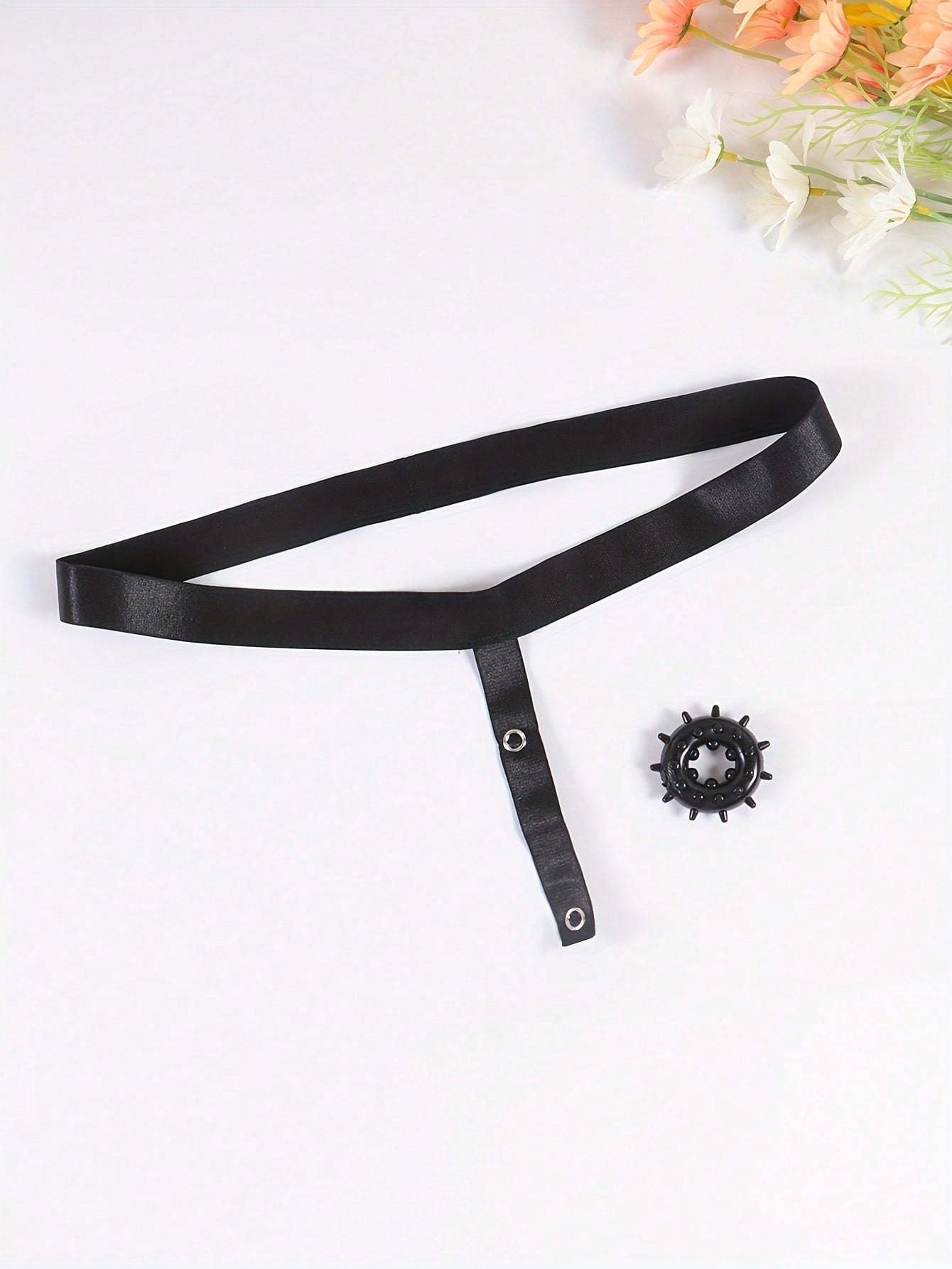 Men's Black Solid Color Jockstrap Underwear