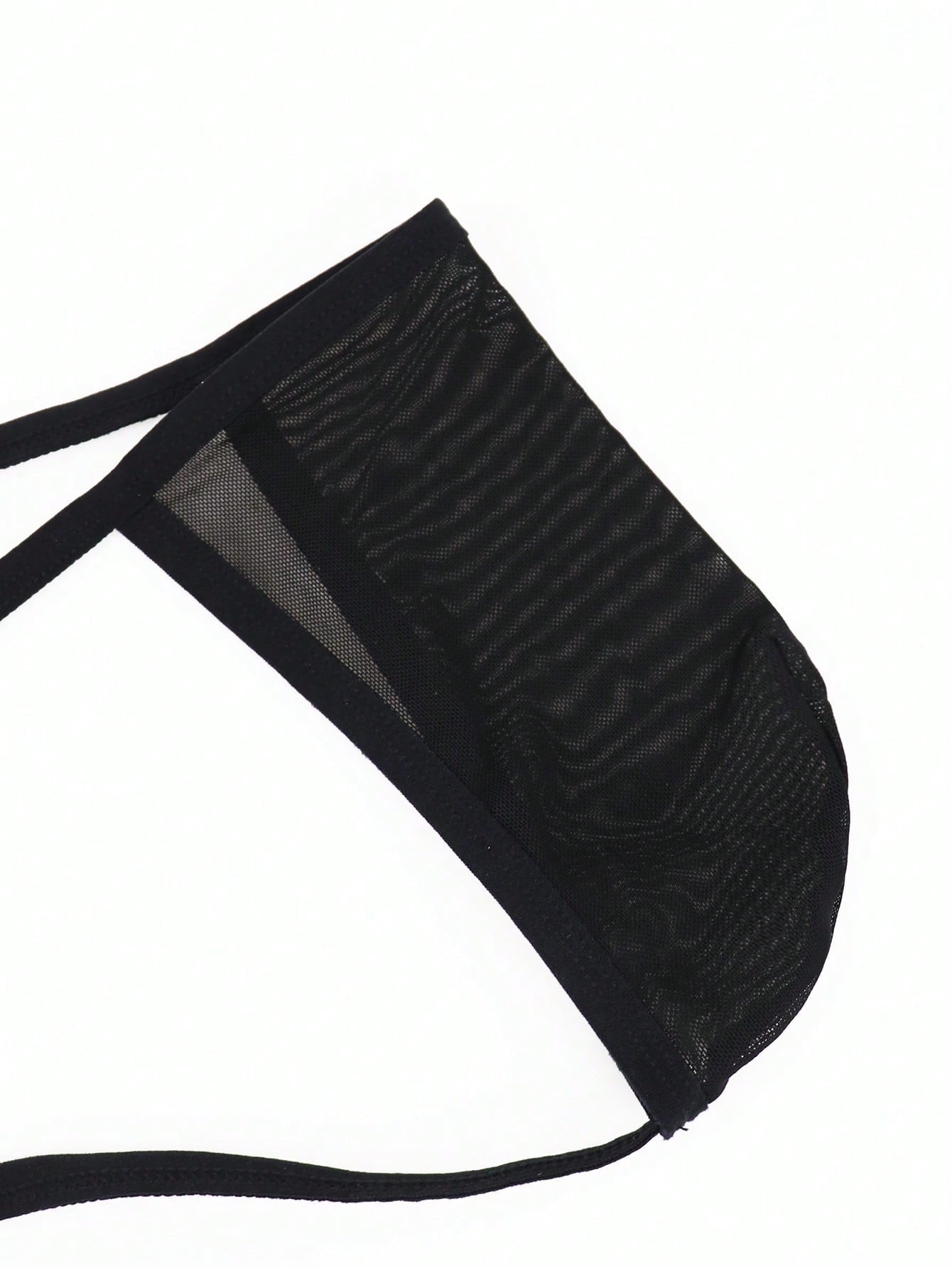 Men’s Black Mesh Short, Non-Detachable Design, Mid-Waist Style, Lightweight Fabric for Daily Wear