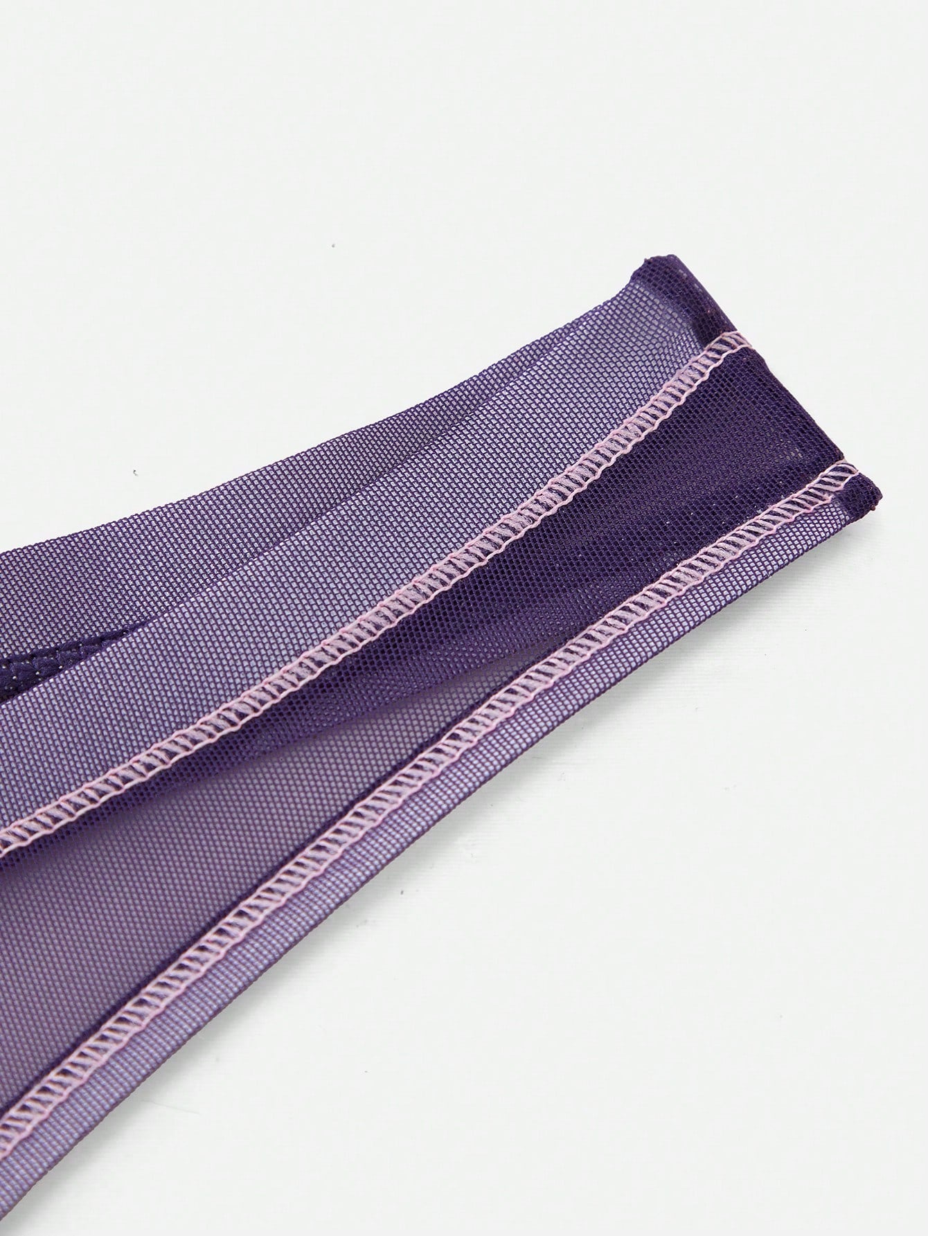 1pc Men’s Ultra-Thin Mesh Fabric Short, Purple Color, Minimal Design, For Daily Use