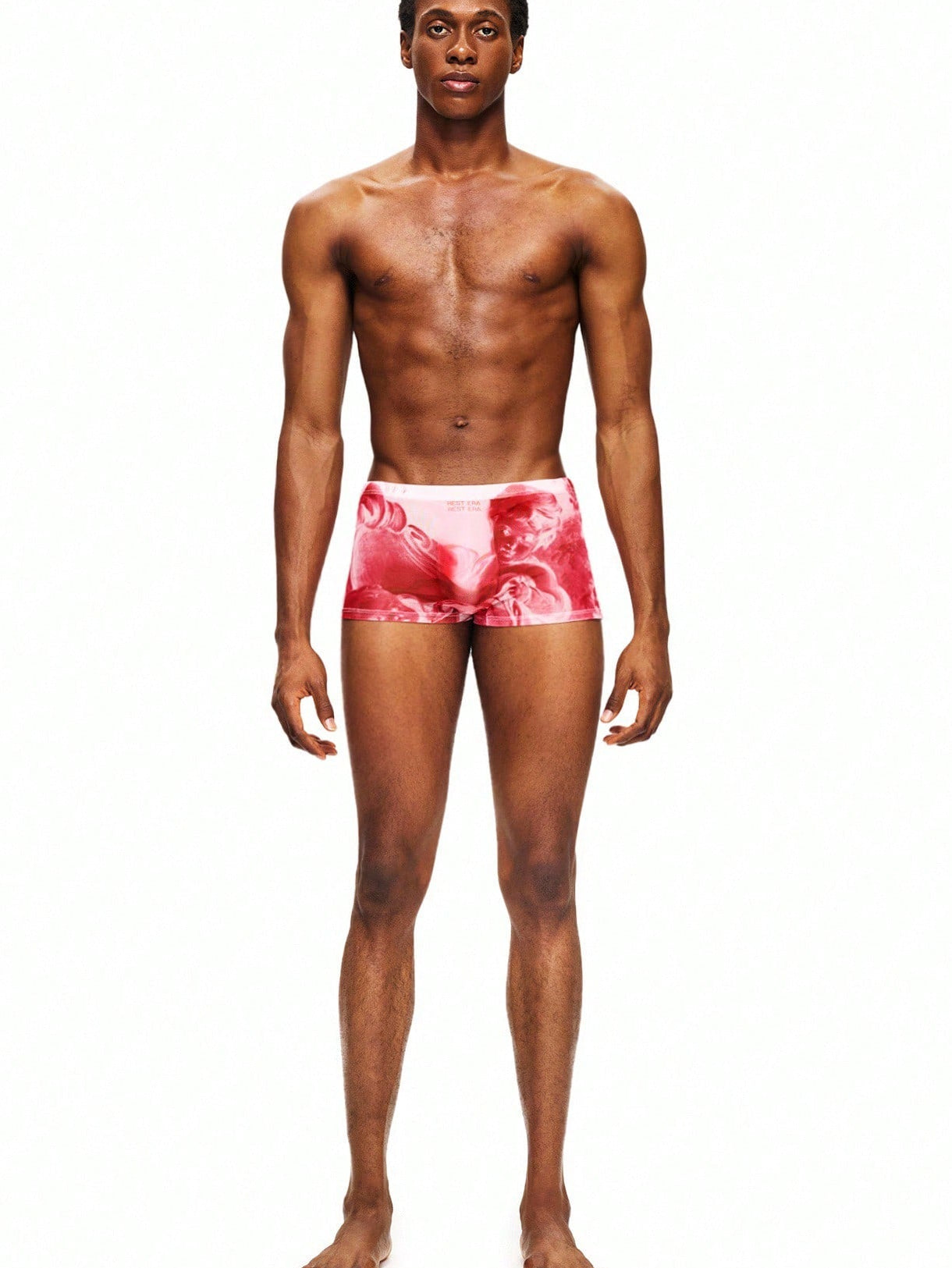 1pc Men's Mesh Printed Briefs