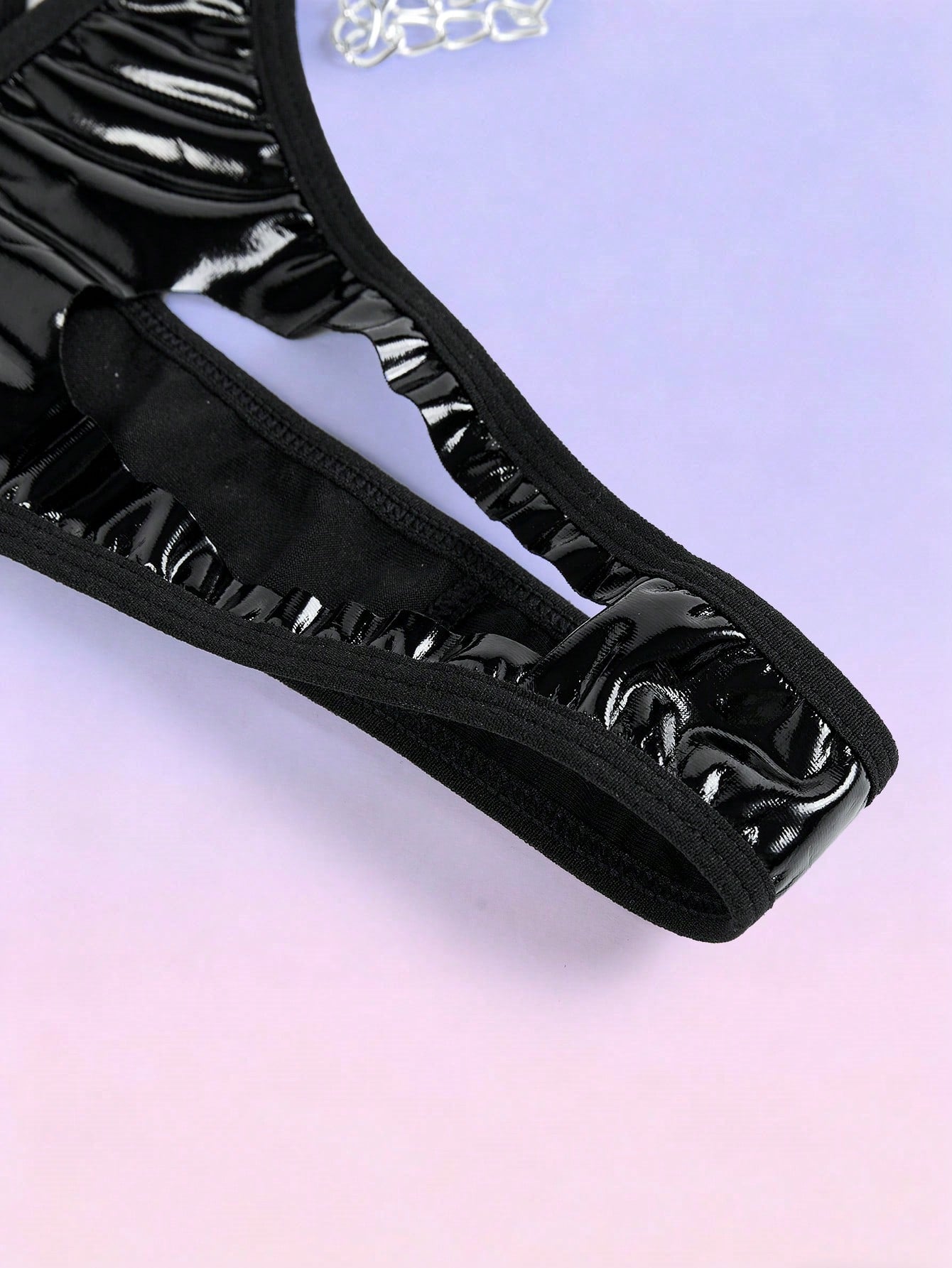 Chain Decor Hollow Sexy Thong For Men