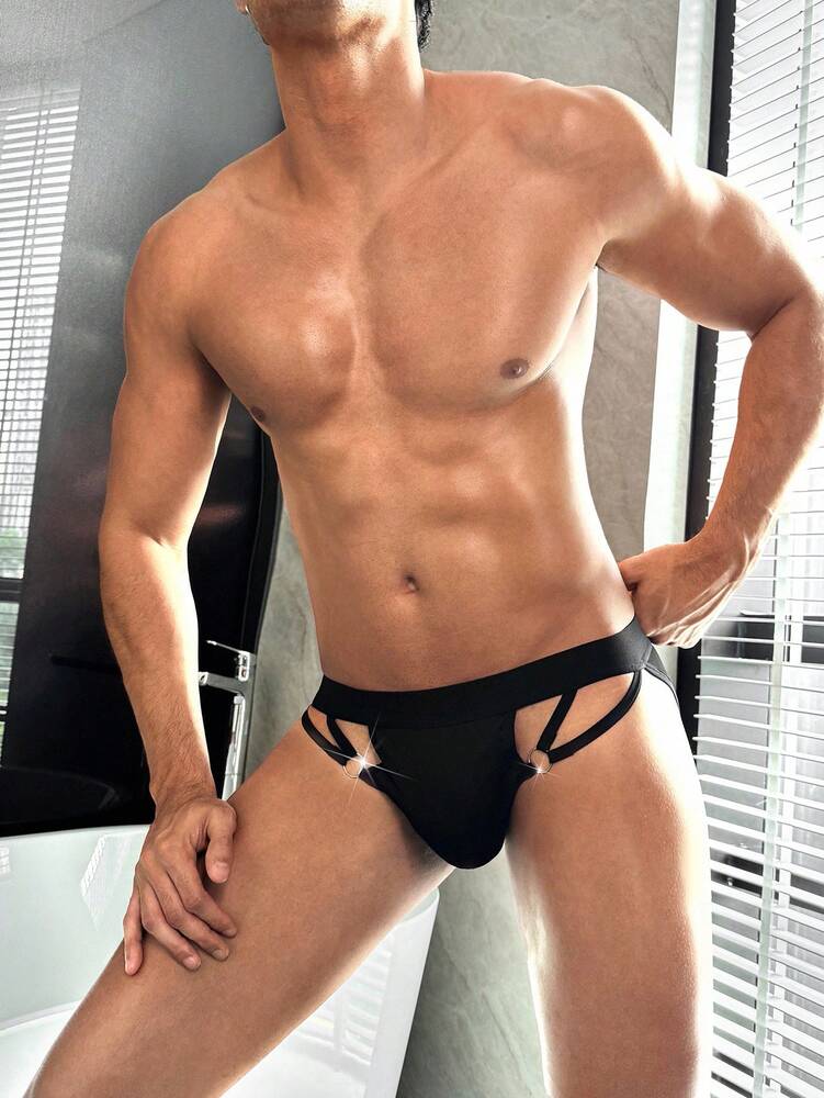 Men’s shorts with Ring Detail, Detail Design, Stretch Fabric, For Daily Styling