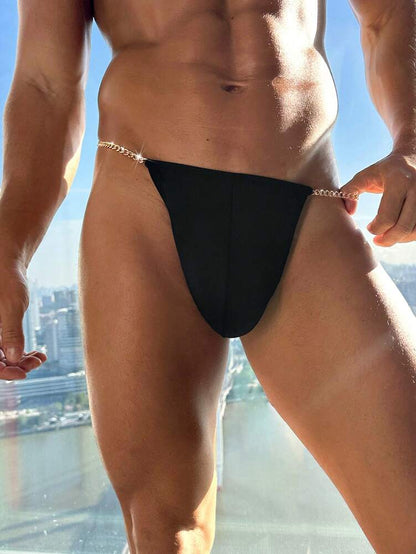Men’s Chain Patchwork Style Briefs