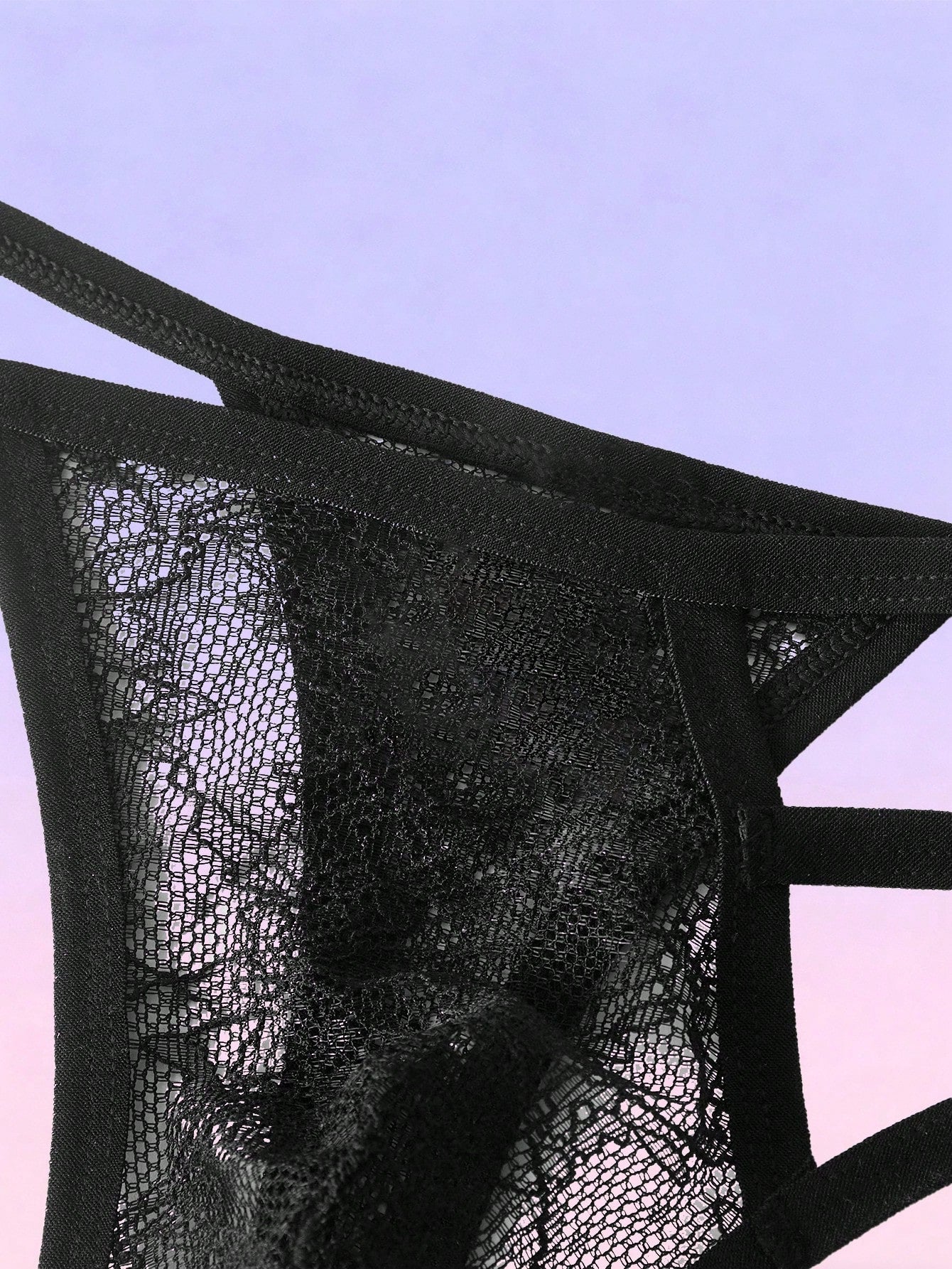 Lace Hollow Out Thong For Men