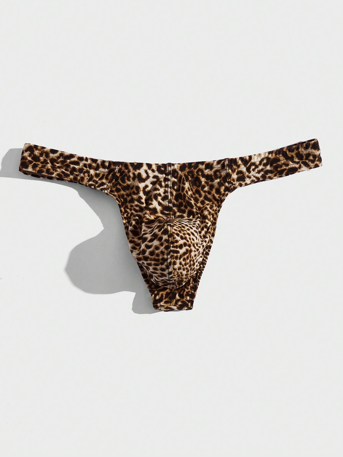 Men's Leopard Print Thong Underwear
