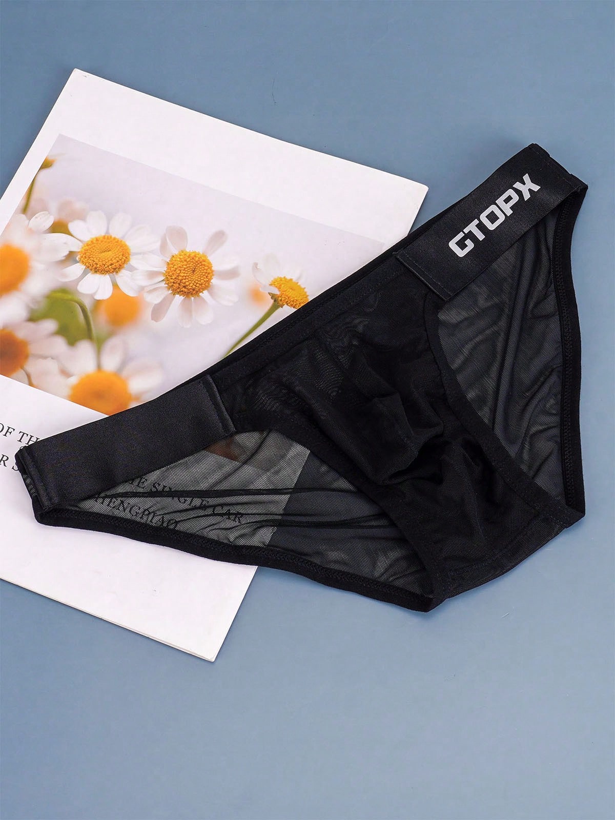 Breathable Mesh Low Rise Bikini Briefs For Men