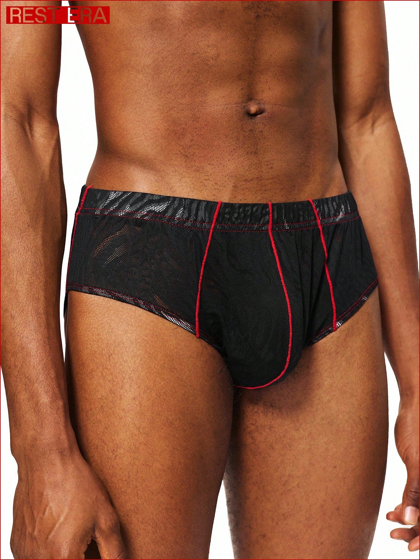 Mesh Jacquard Briefs For Men