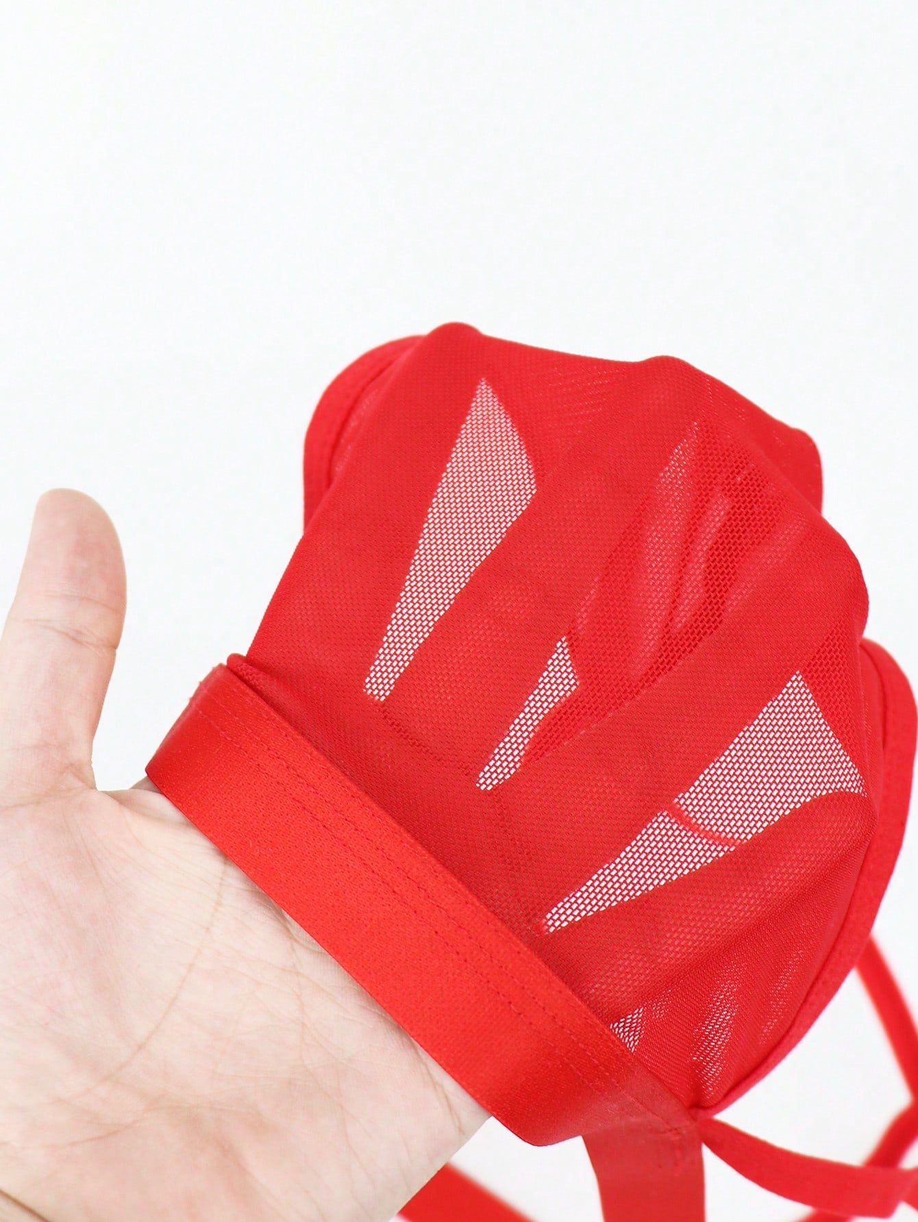 1pc Men’s Mesh Short, Mid-Waist Design, Lightweight Fabric, Simple Structure