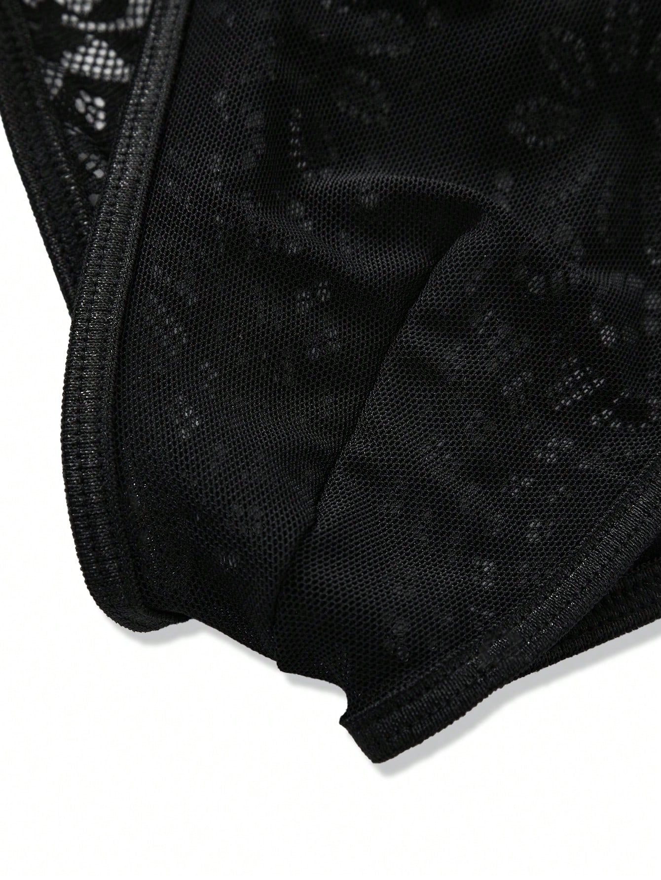 Men’s Patchwork Textured Knit Short With Pattern Detail, Lightweight Fabric, For Daily Wear