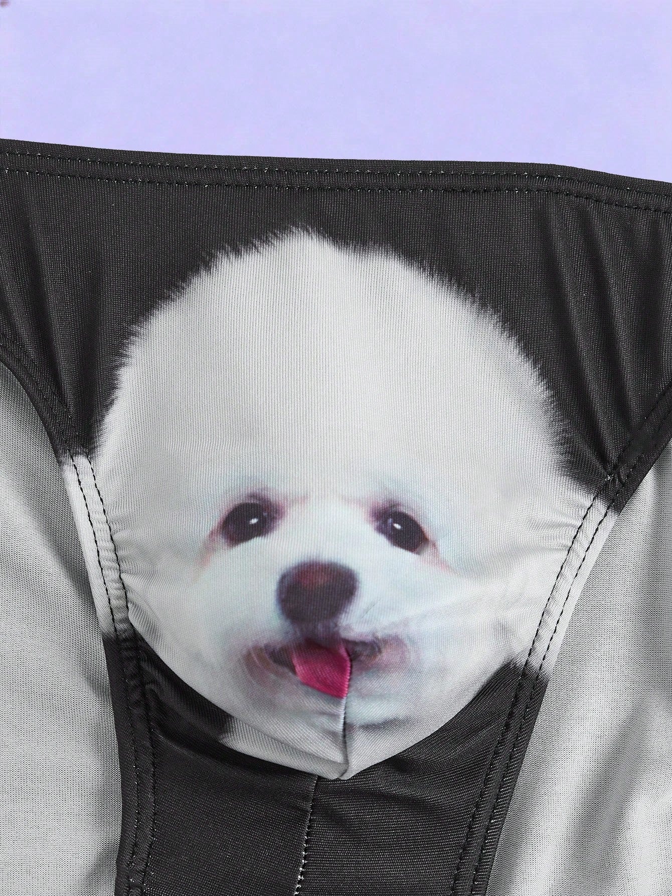 Men's Puppy Print Elastic Waist Briefs