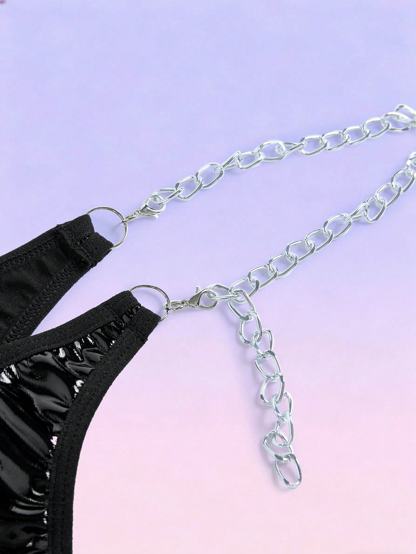 Chain Decor Hollow Sexy Thong For Men